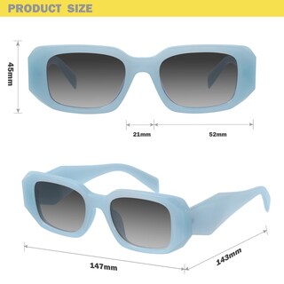 Foto 5 | Gafas De Sol Mosanana Retro Blue 58 Mm Con Protección Uv400 Para Mujer - Venta Internacional.