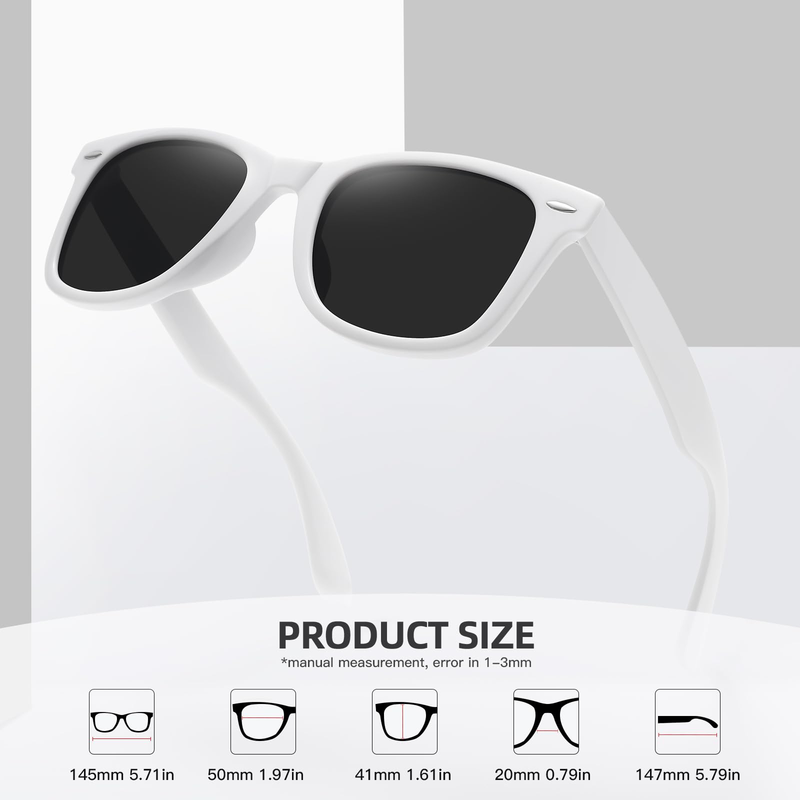Foto 6 | Gafas De Sol Meetsun Retro Polarizadas 100% Uv400  Paquete De 3 - Venta Internacional.