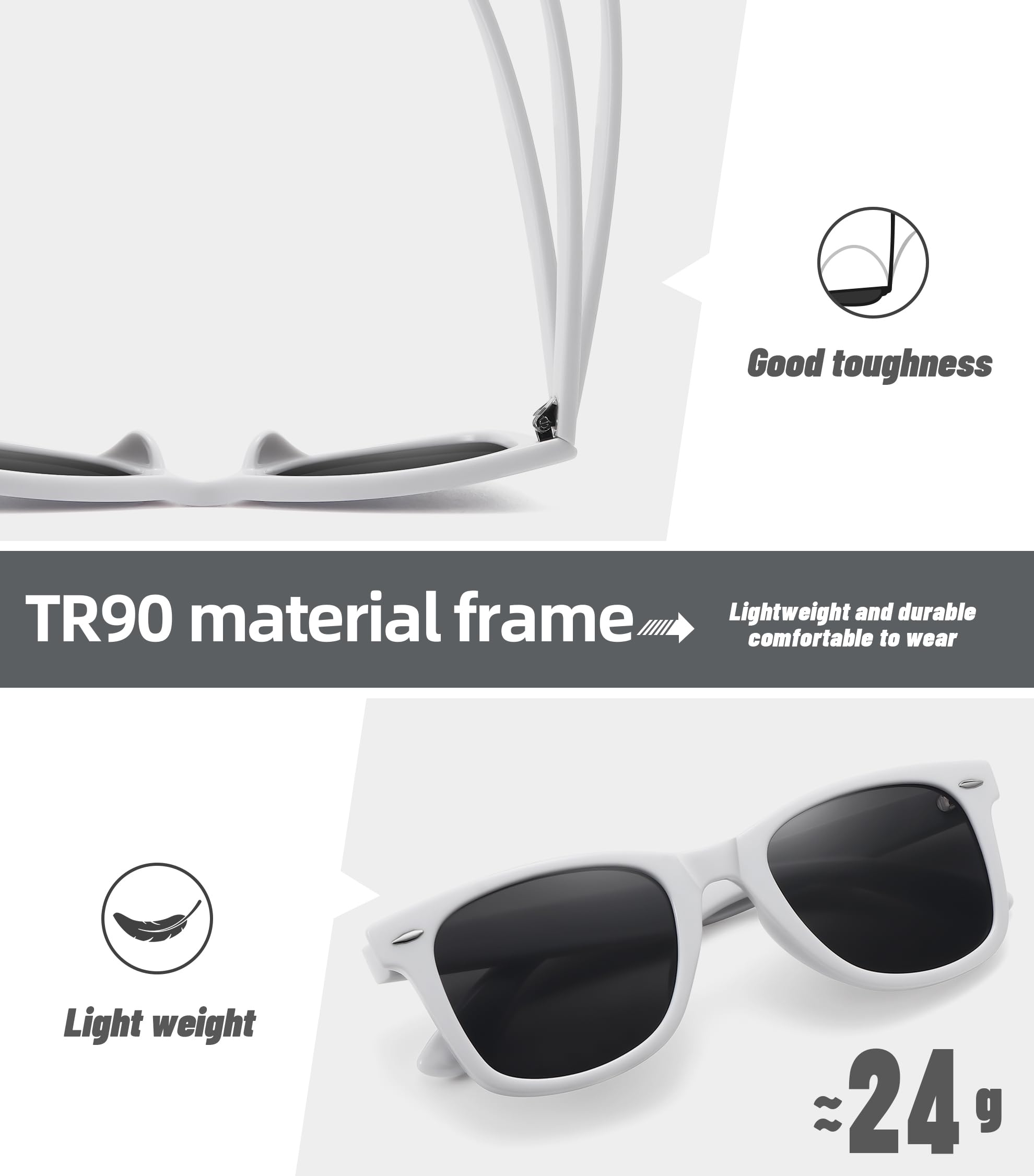 Foto 8 pulgar | Gafas De Sol Meetsun Retro Polarizadas 100% Uv400  Paquete De 3 - Venta Internacional.