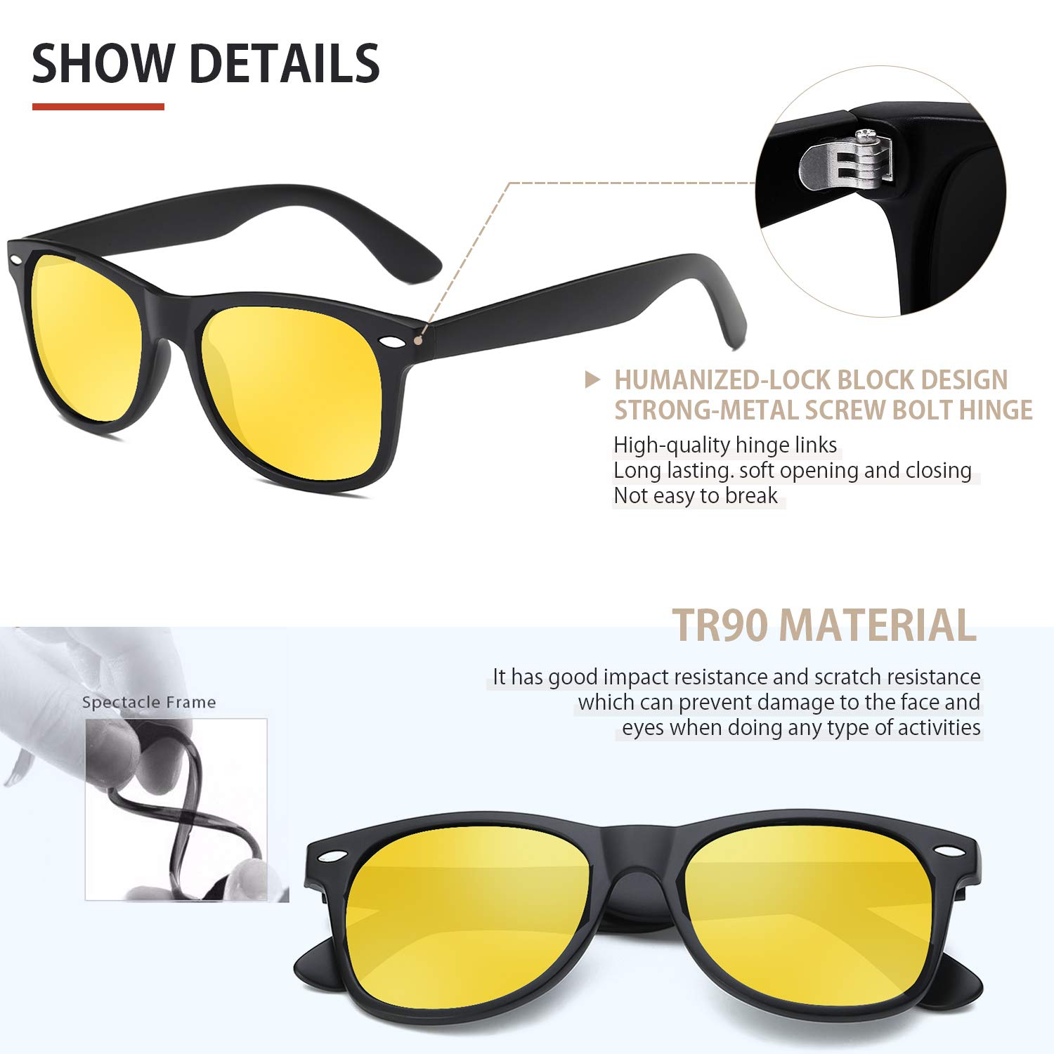 Foto 4 pulgar | Gafas De Sol Demikos Polarizadas Con Protección Uv400 Para Hombres Y Mujeres - Venta Internacional.