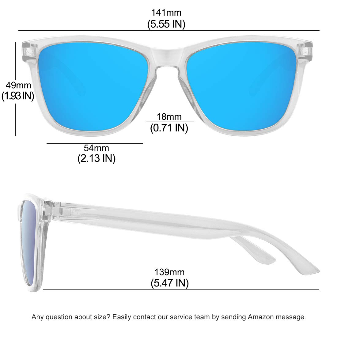 Foto 5 pulgar | Gafas De Sol Meetsun Classic Retro Designer Polarizadas 99% Uv - Venta Internacional.