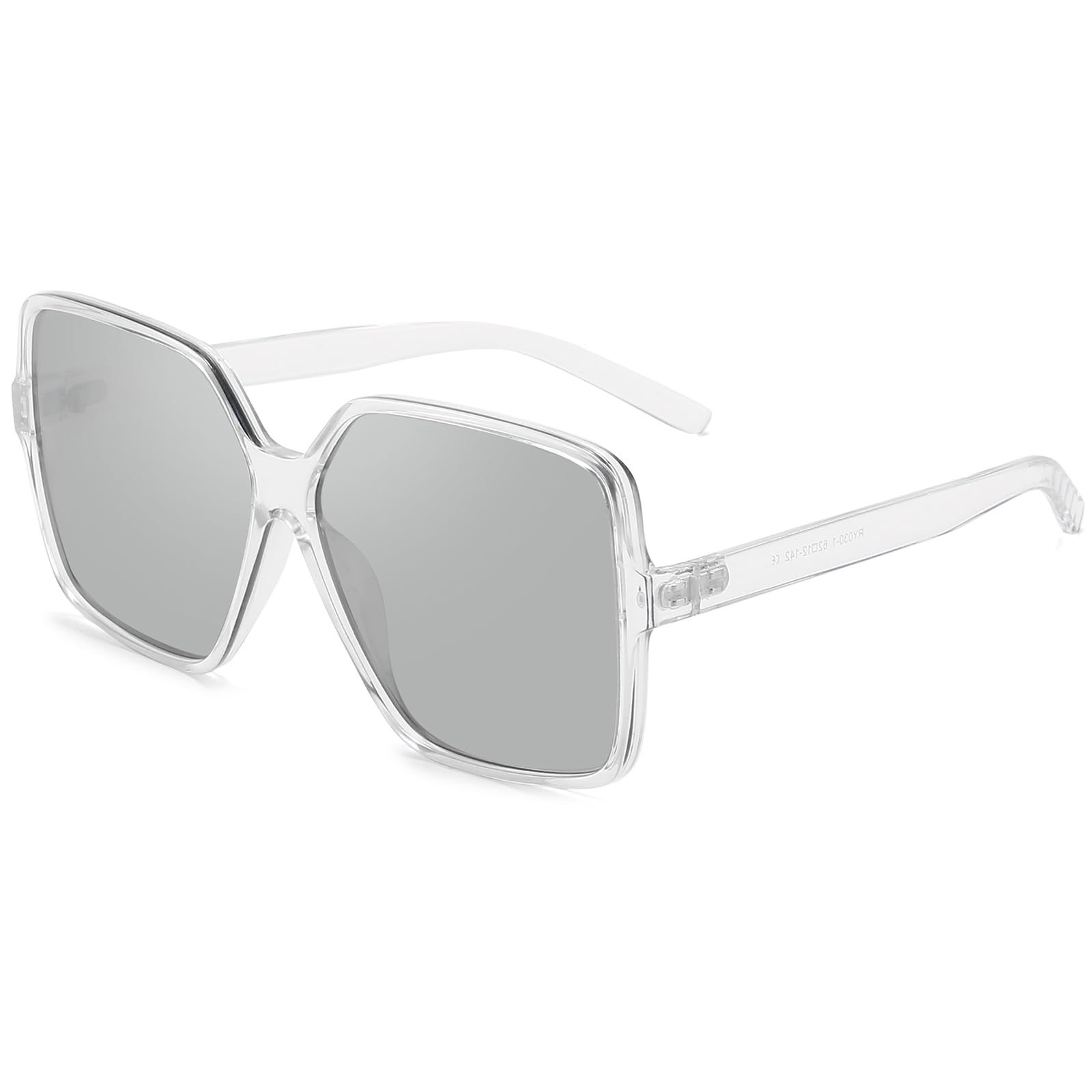 Foto 2 pulgar | Gafas De Sol Dollger Sobredimensionadas Cuadradas Plateadas Con Protección 100% Uv - Venta Internacional.