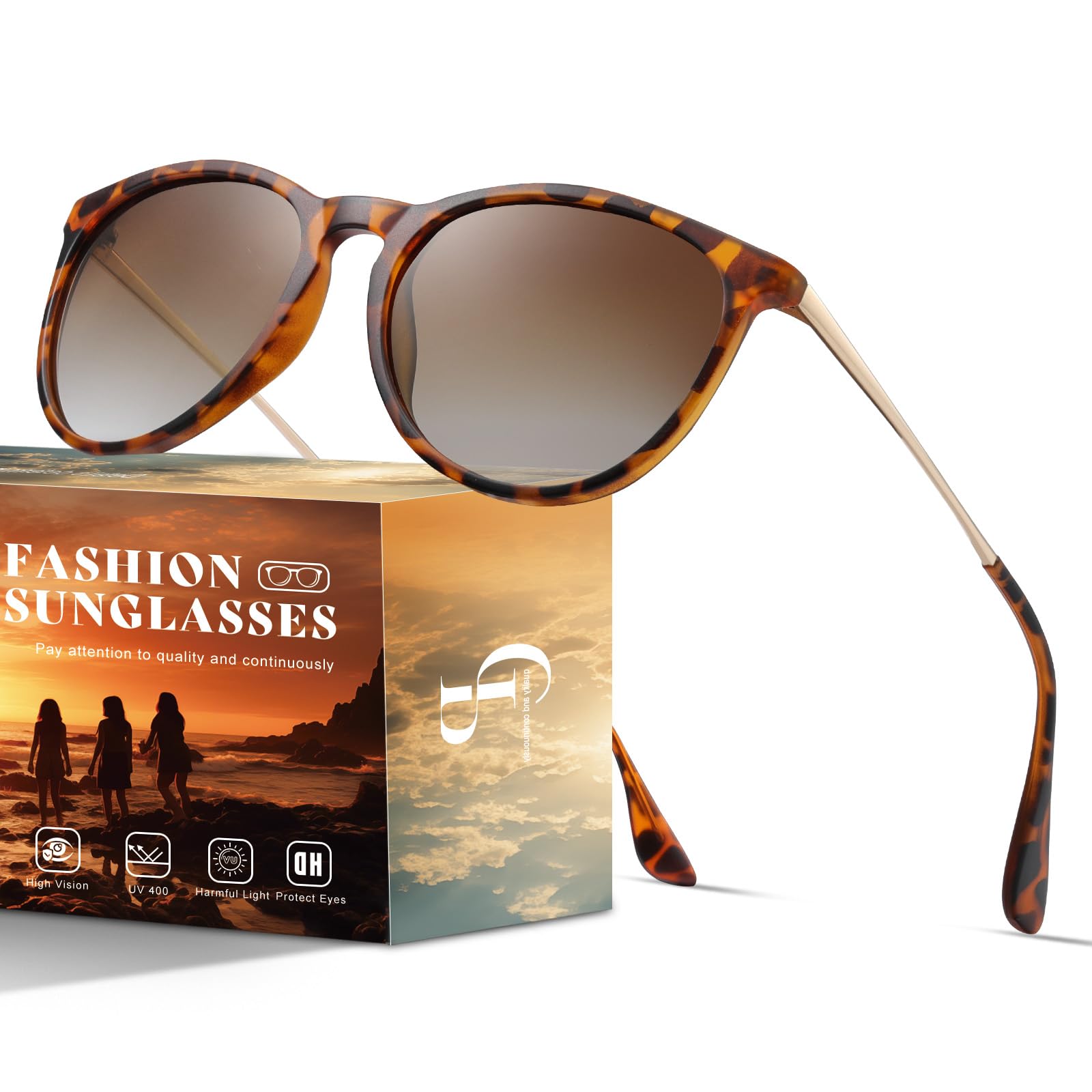 Foto 2 pulgar | Gafas De Sol Chbp Polarized Trendy 2024  Vintage  Retro  Con Lentes Redondas - Venta Internacional.