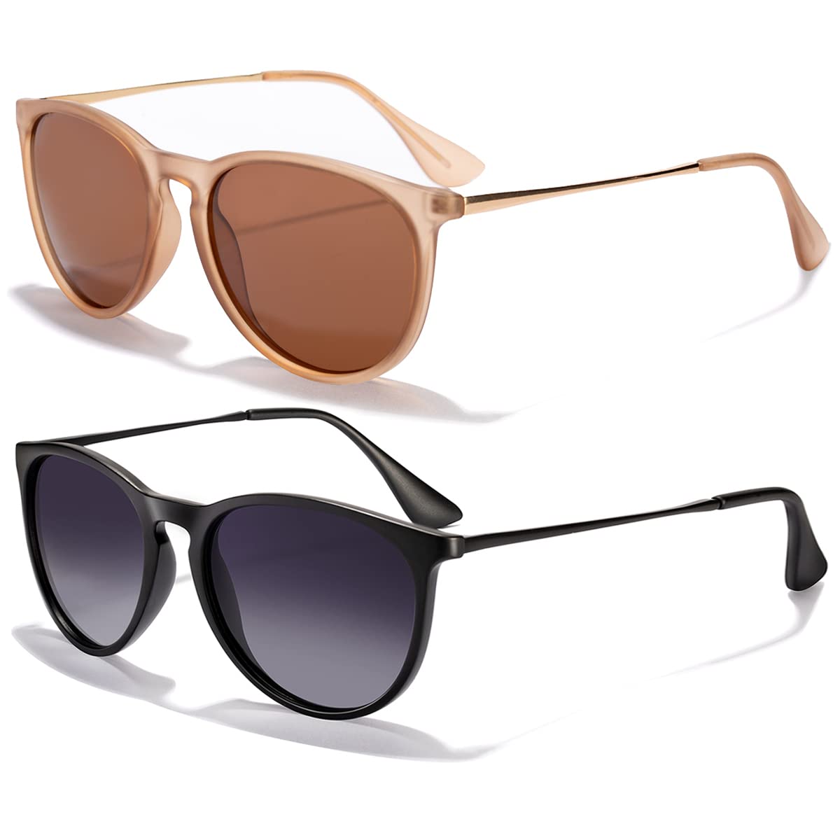Foto 1 | Gafas De Sol Chbp Polarizadas Con Protección Uv400  Lente Redonda Retro - Venta Internacional.