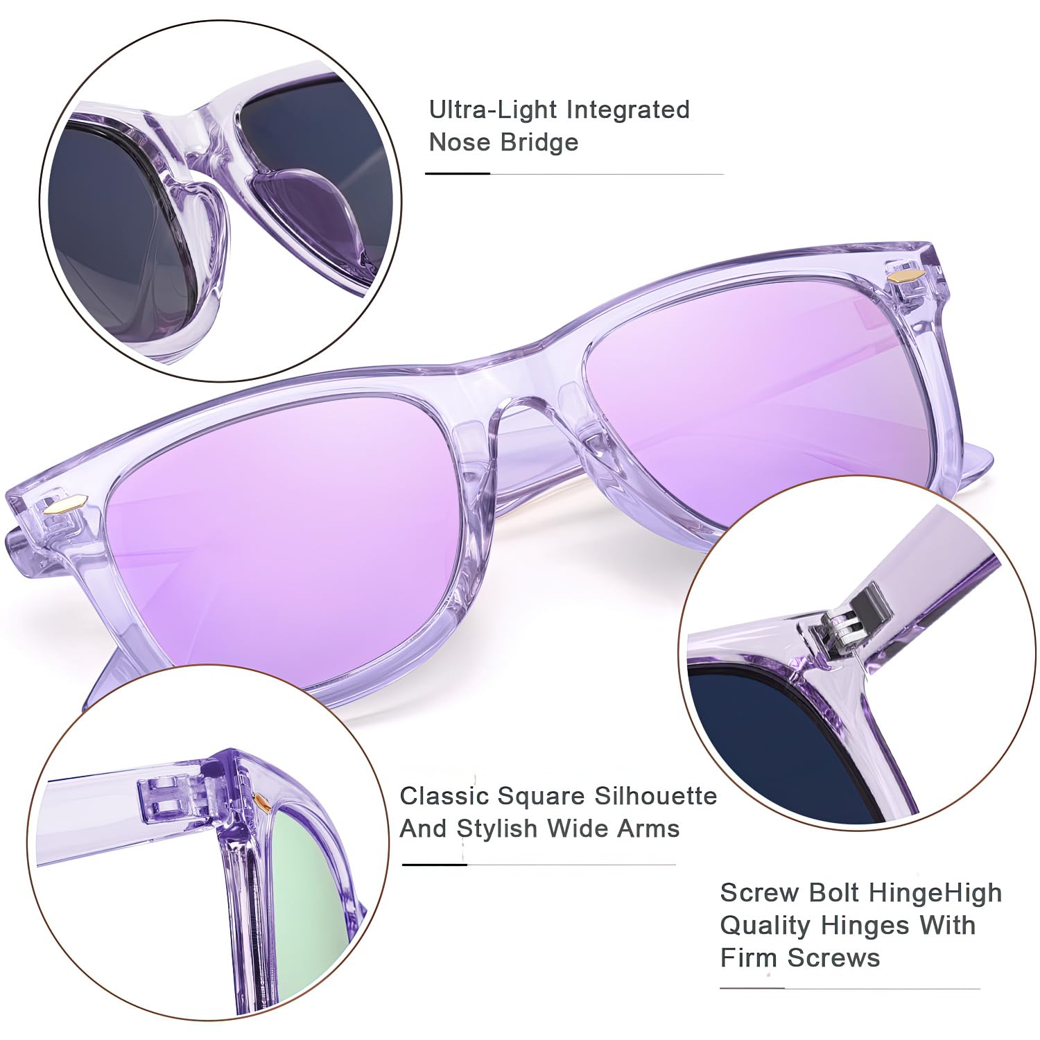 Foto 5 pulgar | Gafas De Sol Myiaur Classic Para Mujer Polarizadas Con Protección Uv400 - Venta Internacional.