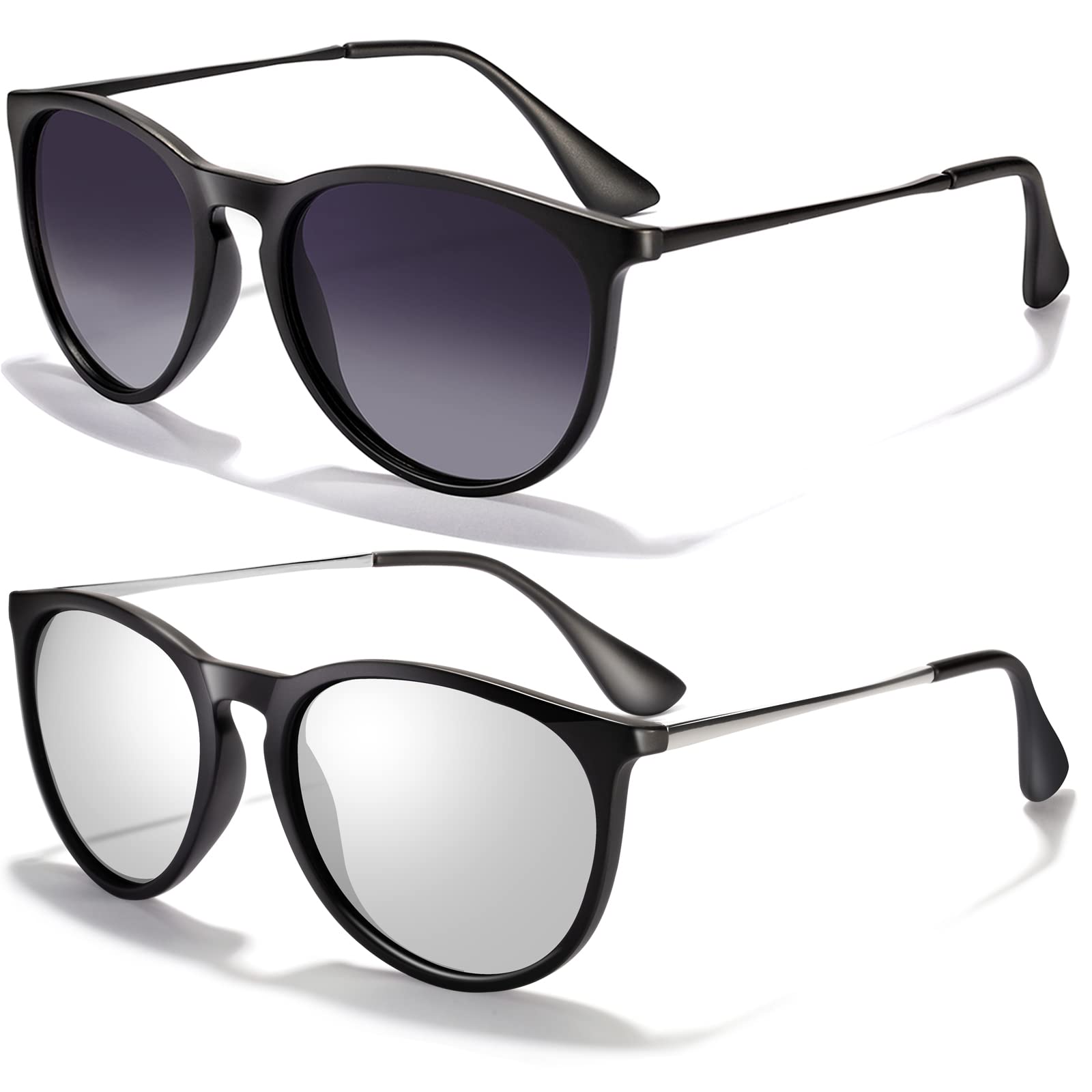 Foto 2 pulgar | Gafas De Sol Chbp Polarizadas Con Protección Uv400  Lente Redonda Retro - Venta Internacional.