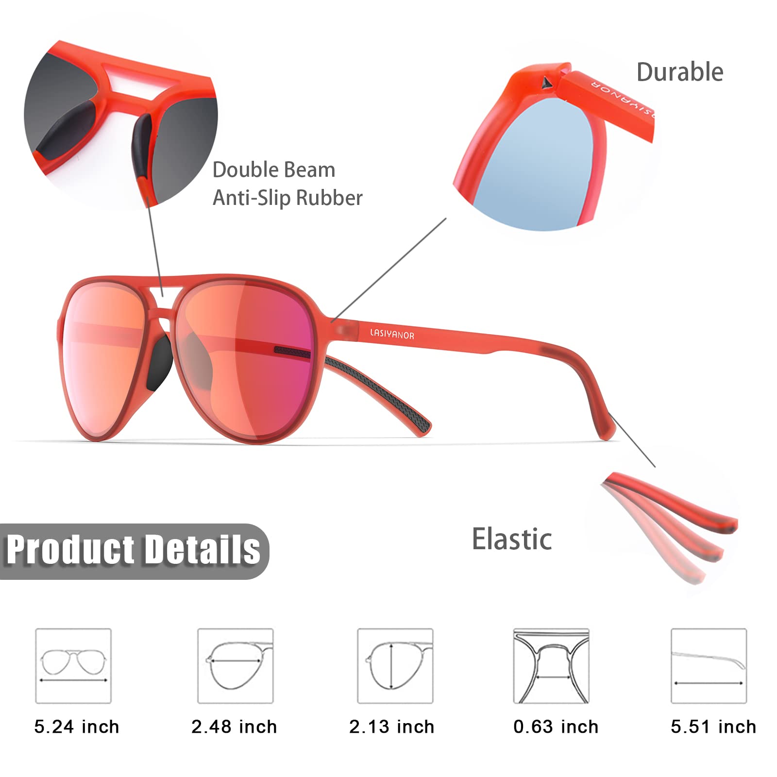 Foto 4 pulgar | Gafas De Sol Lasiyanor Lightweight Tac Polarized Vintage 70s - Venta Internacional.
