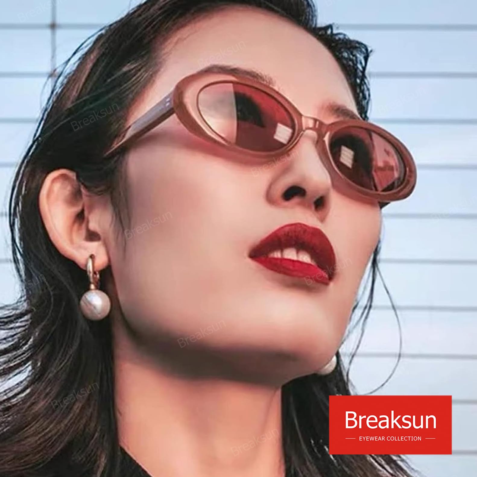 Foto 5 pulgar | Gafas De Sol Breaksun Retro Oval 90s Vintage Para Mujer Y Hombre - Venta Internacional.