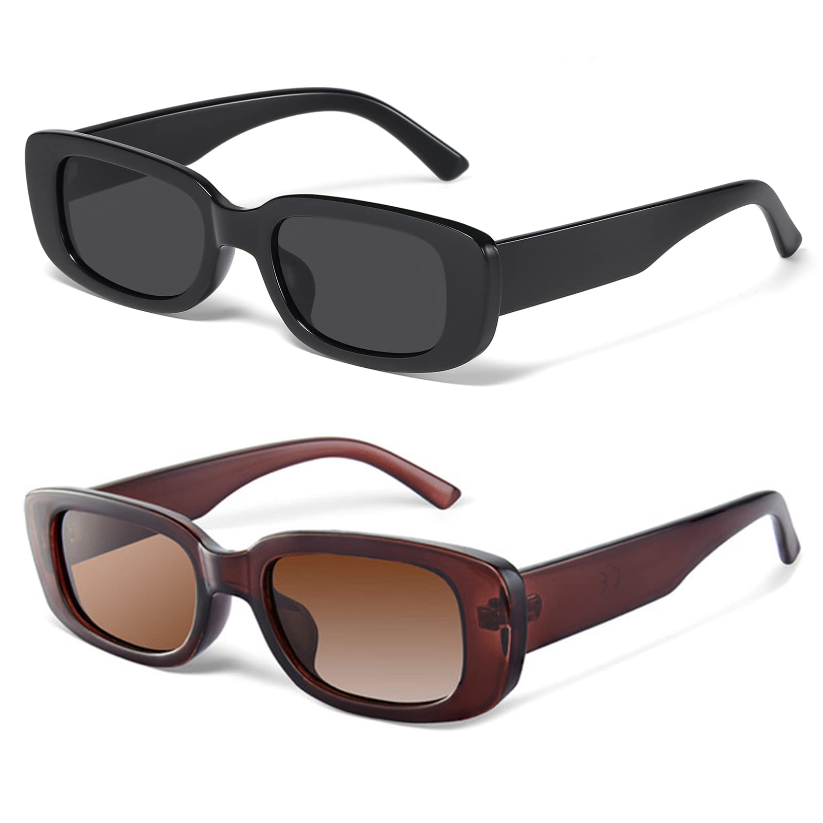 Foto 2 pulgar | Gafas De Sol Jaspin Y2k Rectangulares Uv400 Para Mujeres Y Hombres - Venta Internacional.