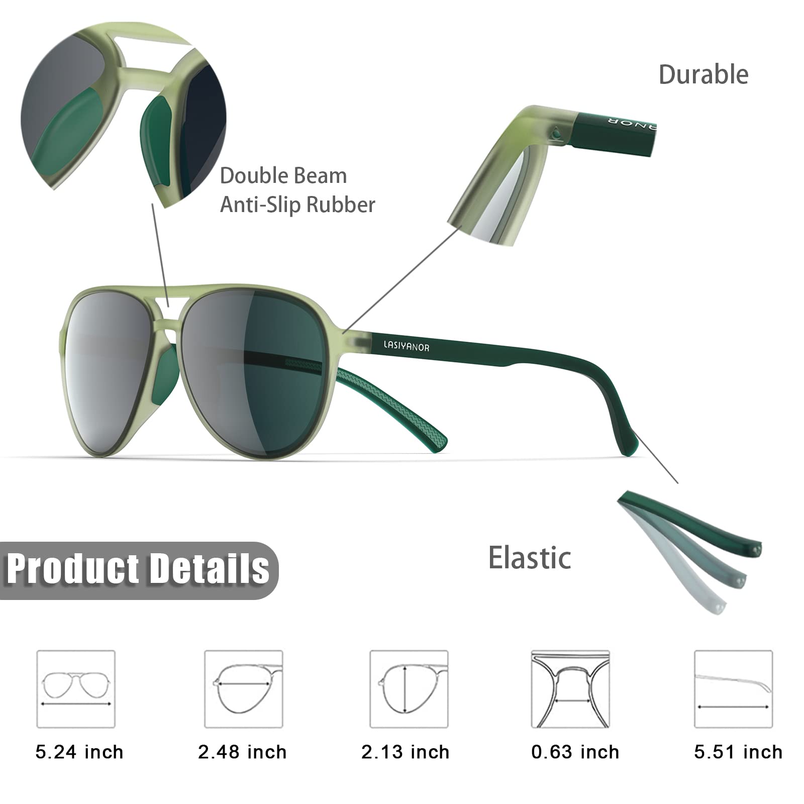 Foto 4 pulgar | Gafas De Sol Lasiyanor Lightweight Tac Polarized Vintage 70s - Venta Internacional.