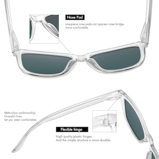Foto 4 | Gafas De Sol Meetsun Classic Retro Designer Polarizadas 99% Uv - Venta Internacional.
