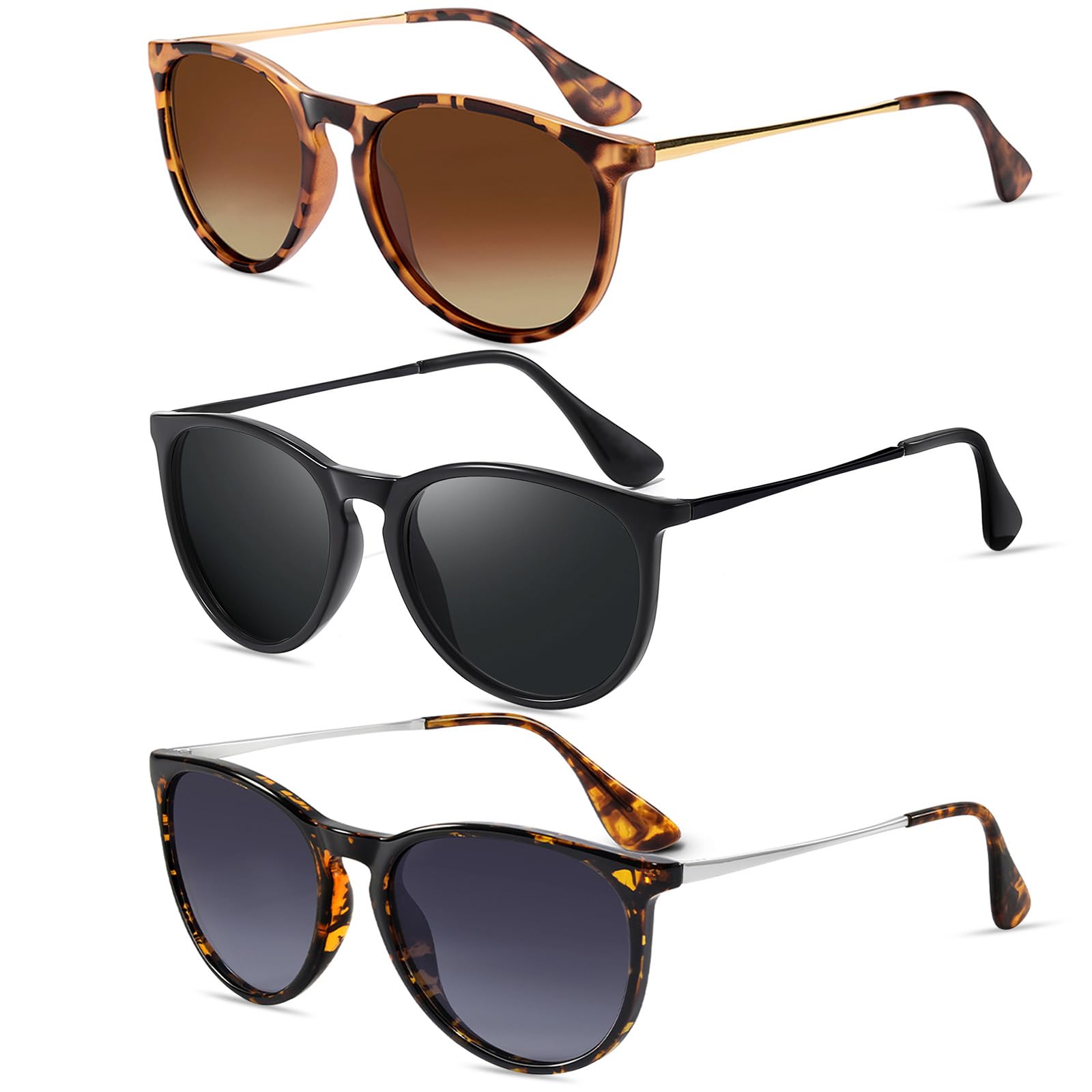 Foto 1 | Gafas De Sol Chbp Polarizadas Con Protección Uv400  Retro  Redondas - Venta Internacional.