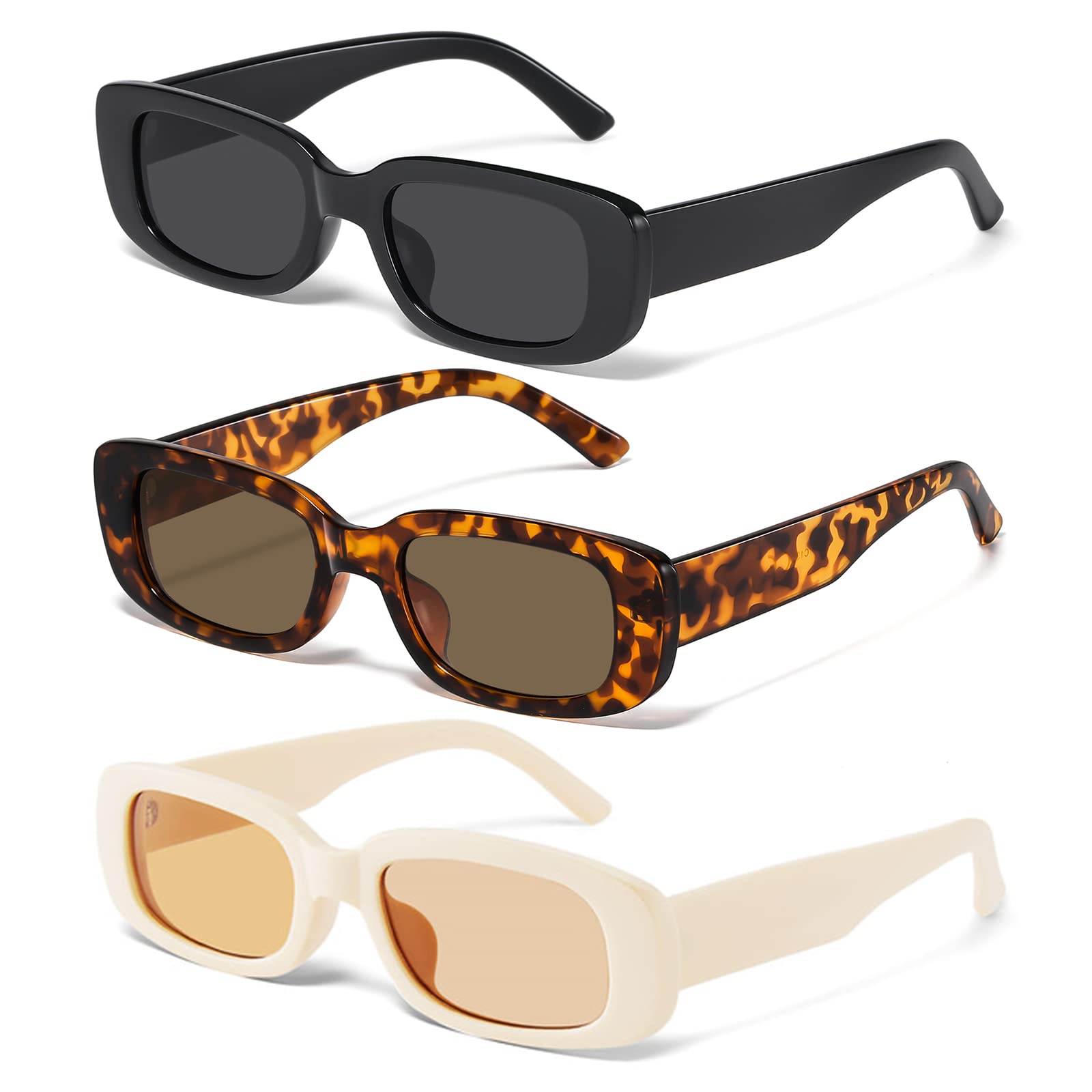 Foto 1 | Gafas De Sol Jaspin Y2k Rectangulares Uv400 Para Mujeres Y Hombres - Venta Internacional.