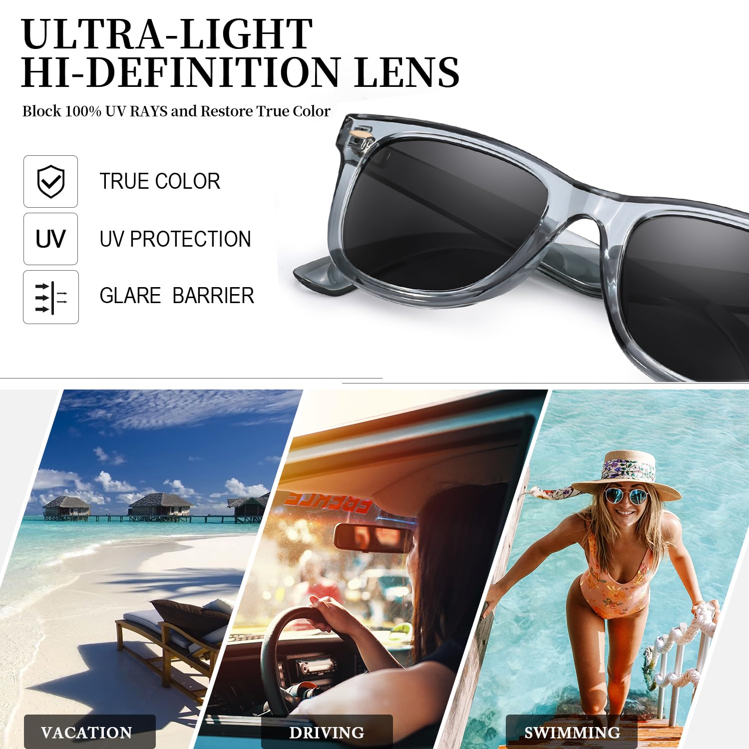 Foto 6 pulgar | Gafas De Sol Myiaur Classic Square Para Mujer Polarizadas Uv400 - Venta Internacional.
