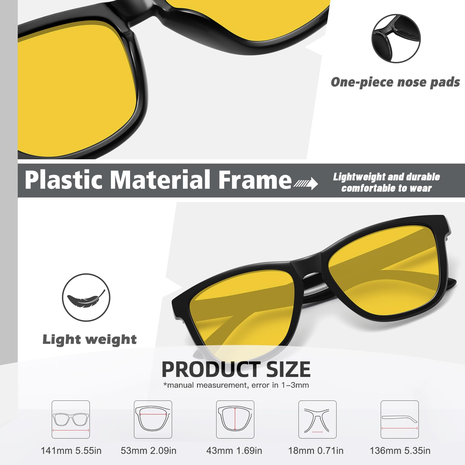 Foto 5 pulgar | Gafas De Sol Meetsun Con Visión Nocturna Polarizada Para Mujeres Y Hombres - Venta Internacional.