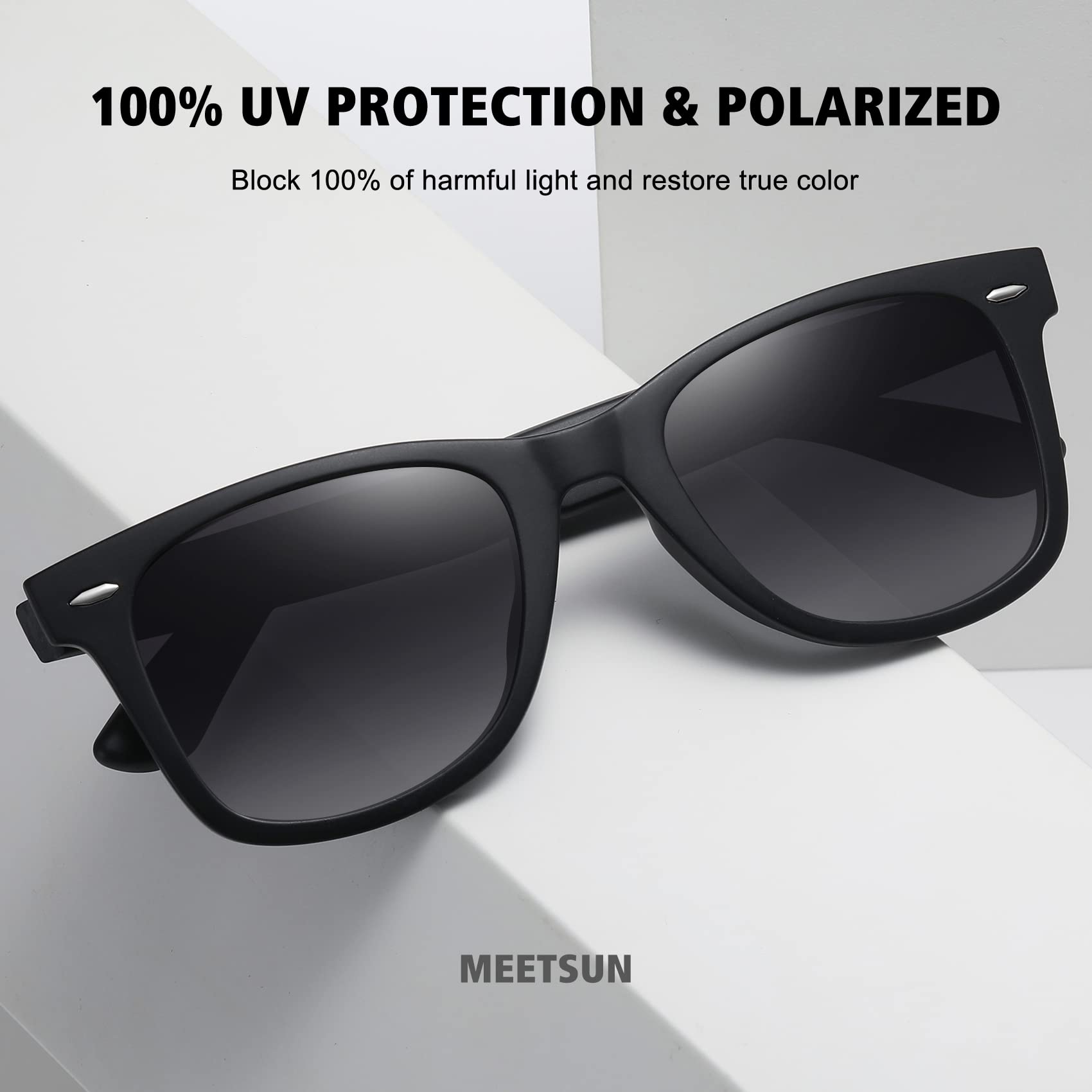 Foto 5 pulgar | Gafas De Sol Meetsun  Retro  Polarizadas  100% Protección Uv (paquete De 3) - Venta Internacional.