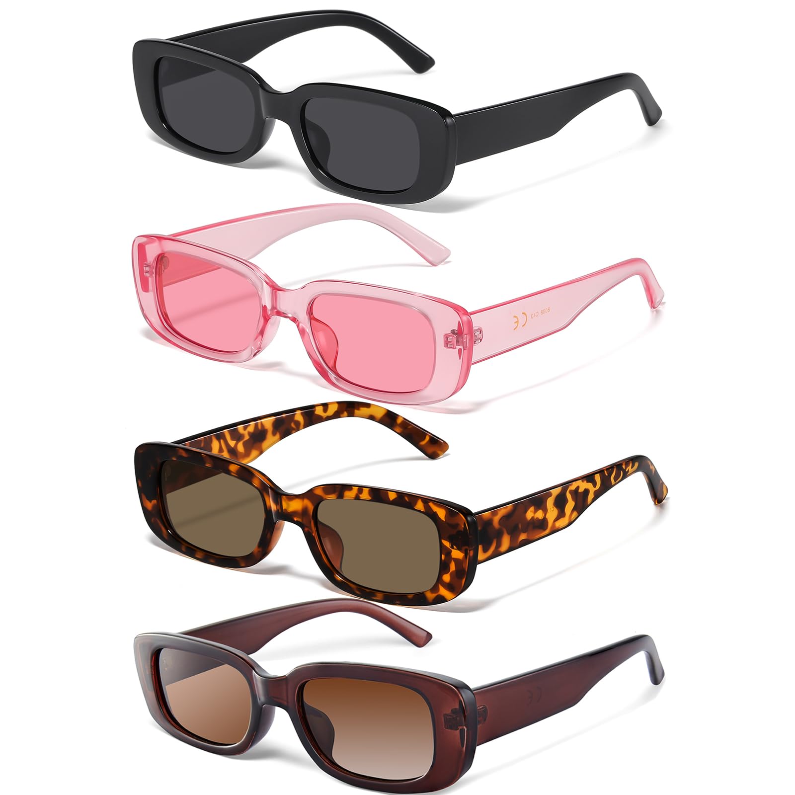 Foto 2 pulgar | Gafas De Sol Jaspin Rectangle Y2k Retro 90s Uv400 Para Mujeres Y Hombres - Venta Internacional.