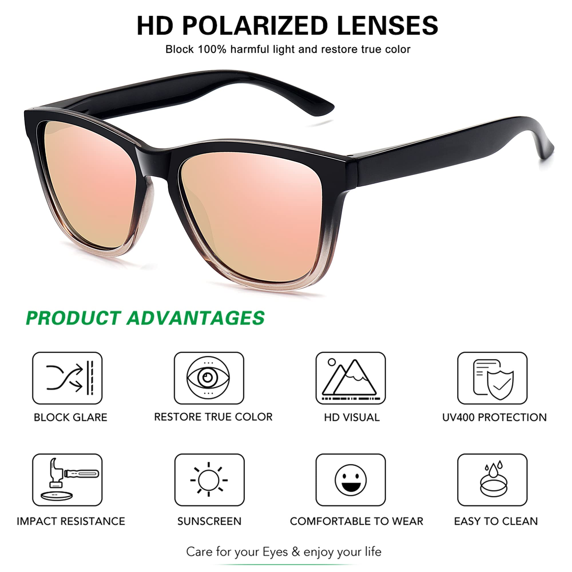 Foto 4 pulgar | Gafas De Sol Meetsun Polarizadas Retro Modernas Para Mujeres Y Hombres - Venta Internacional.