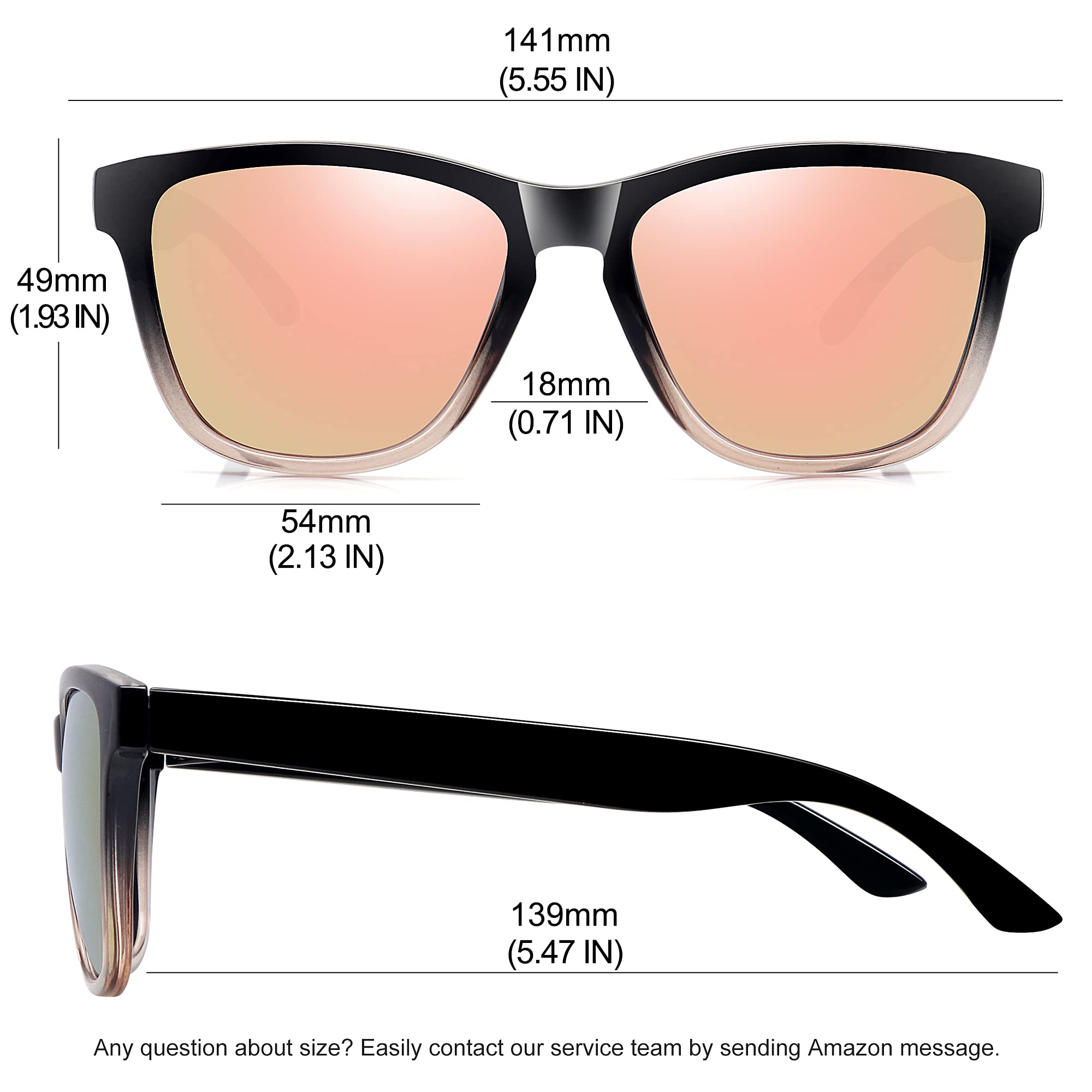 Foto 4 | Gafas De Sol Meetsun Polarizadas Retro Modernas Para Mujeres Y Hombres - Venta Internacional.