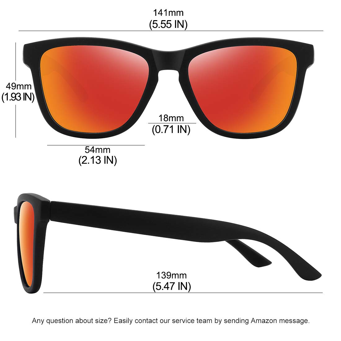Foto 3 | Gafas De Sol Meetsun Classic Retro Designer Uv400 Polarizadas - Venta Internacional.