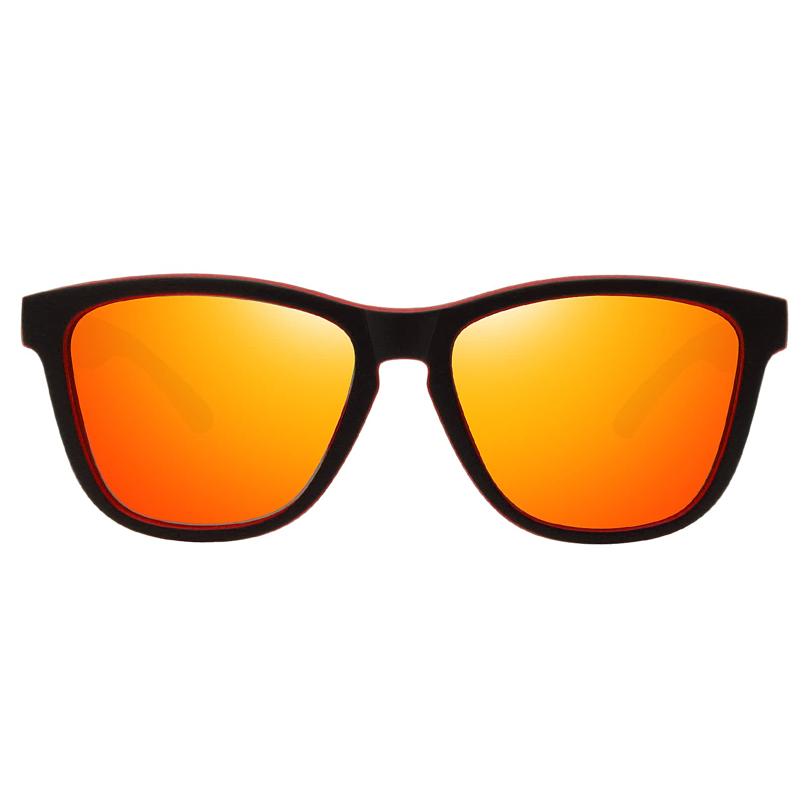 Foto 3 pulgar | Gafas De Sol Meetsun Classic Retro Designer Polarizadas Negro-rojo - Venta Internacional.