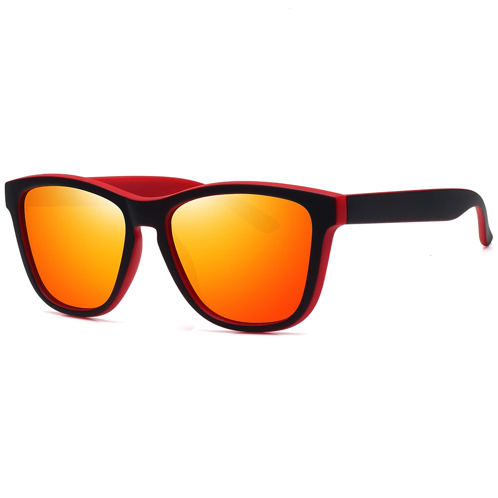 Foto 4 pulgar | Gafas De Sol Meetsun Classic Retro Designer Polarizadas Negro-rojo - Venta Internacional.