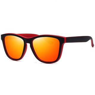 Foto 3 | Gafas De Sol Meetsun Classic Retro Designer Polarizadas Negro-rojo - Venta Internacional.