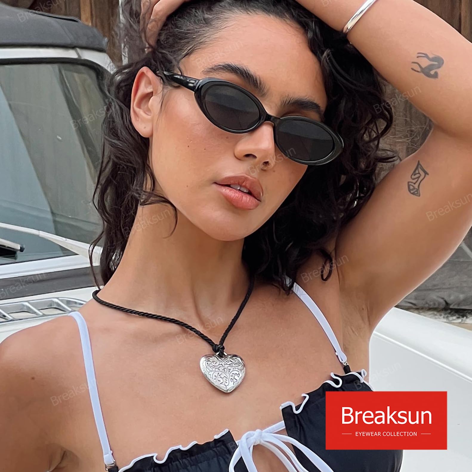 Foto 3 pulgar | Gafas De Sol Breaksun Retro Oval 90s Vintage Para Mujer Y Hombre - Venta Internacional.
