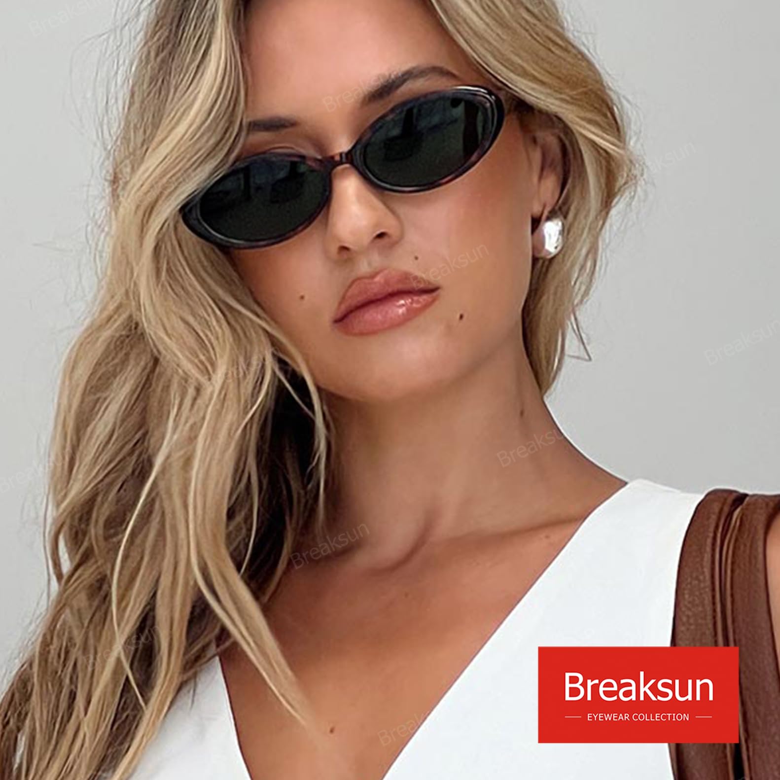 Foto 4 pulgar | Gafas De Sol Breaksun Retro Oval 90s Vintage Para Mujer Y Hombre - Venta Internacional.