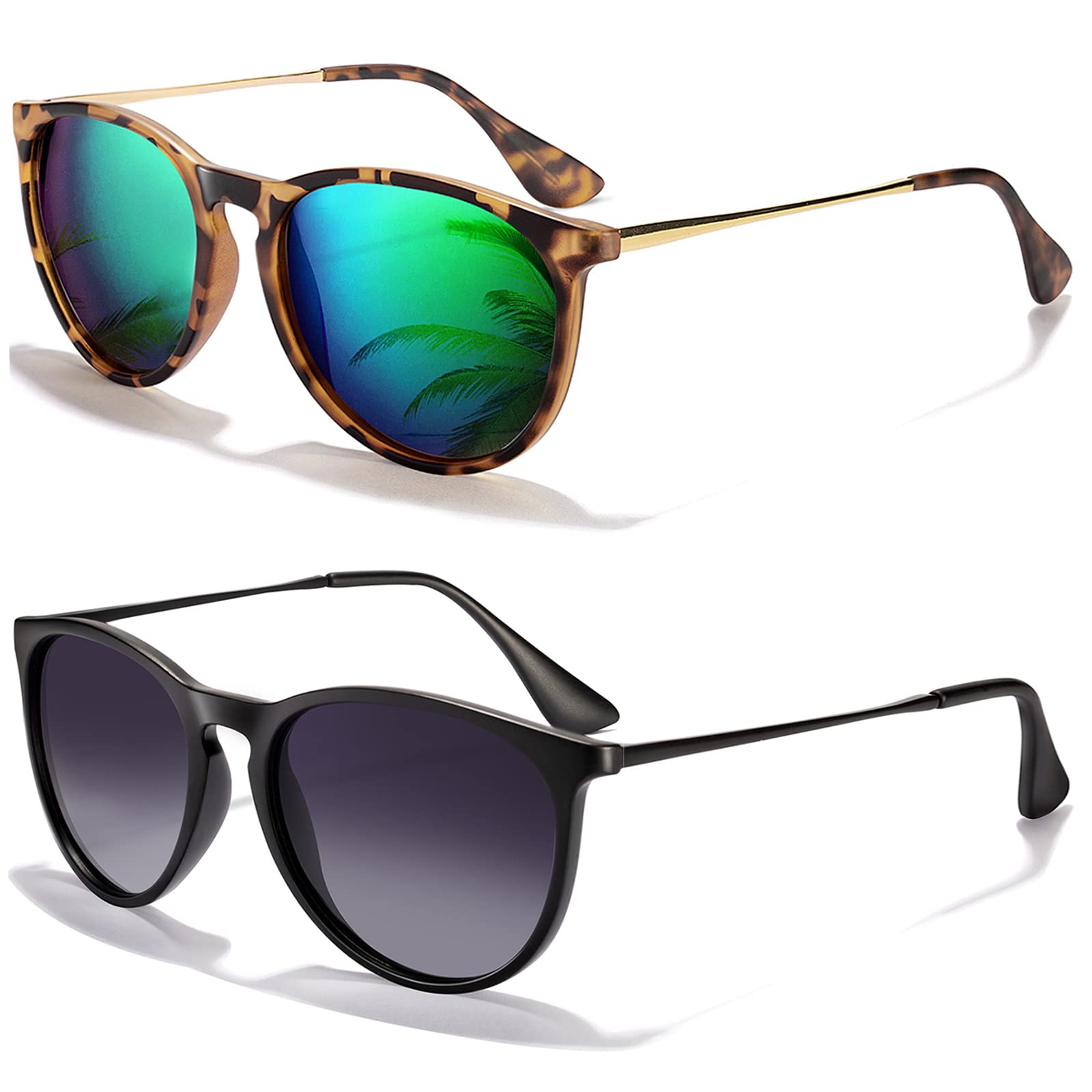 Foto 2 pulgar | Gafas De Sol Chbp Polarizadas Con Protección Uv400  Retro  Redondas - Venta Internacional.