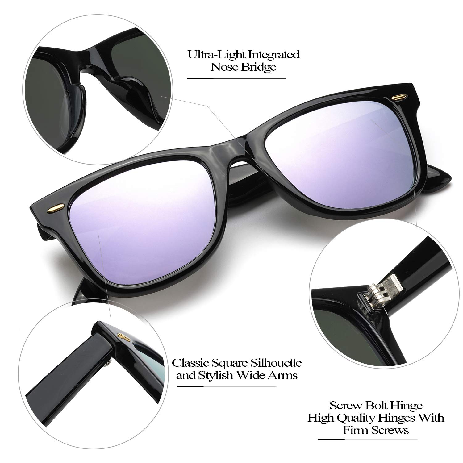 Foto 4 | Gafas De Sol Myiaur Classic Para Mujer Polarizadas Con Protección Uv400 - Venta Internacional.