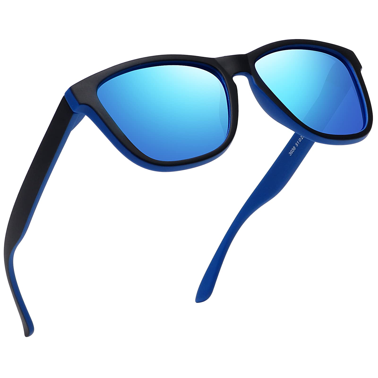 Foto 1 | Gafas De Sol Meetsun Classic Retro Designer Polarizadas Negro-azul - Venta Internacional.