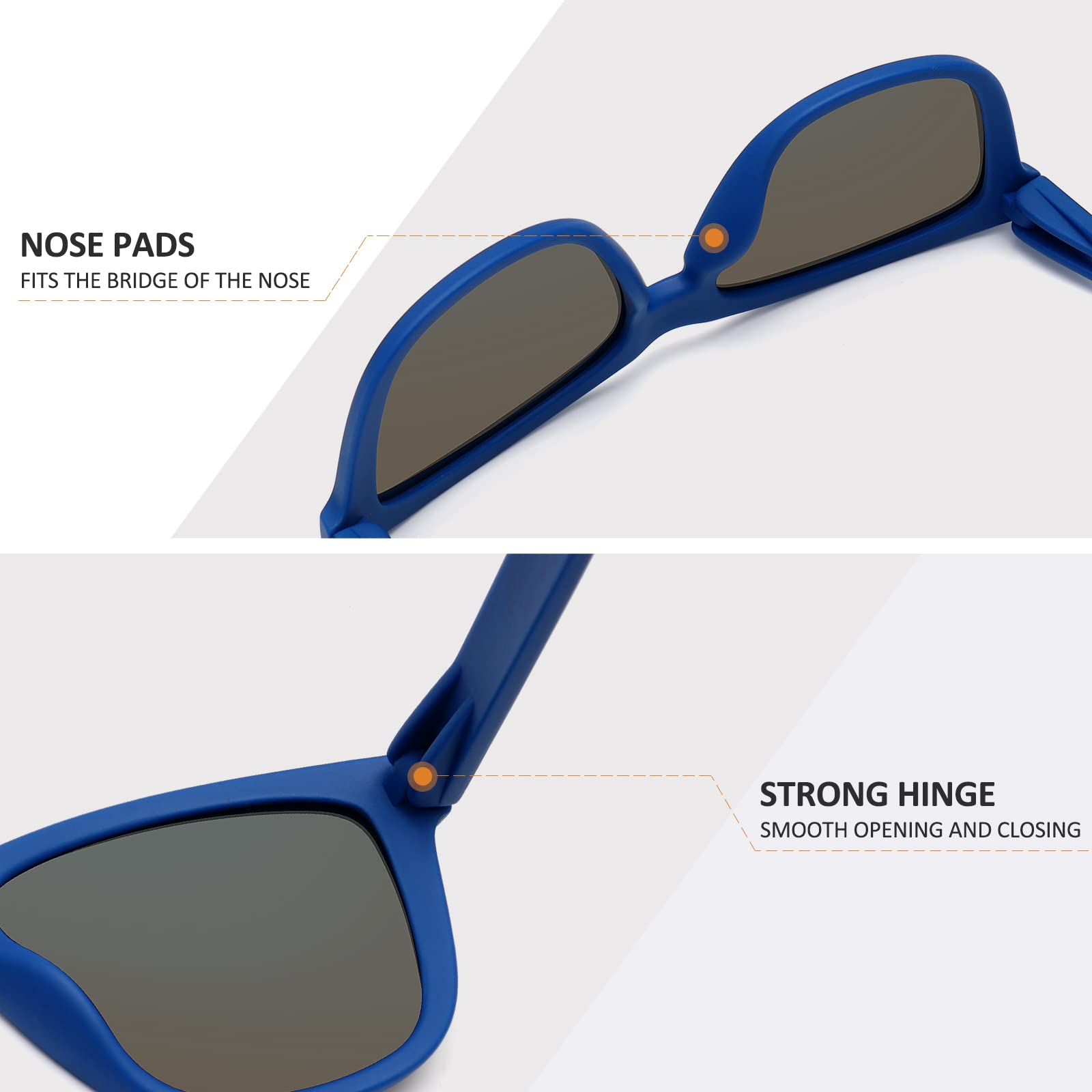 Foto 5 pulgar | Gafas De Sol Meetsun Classic Retro Designer Polarizadas Negro-azul - Venta Internacional.
