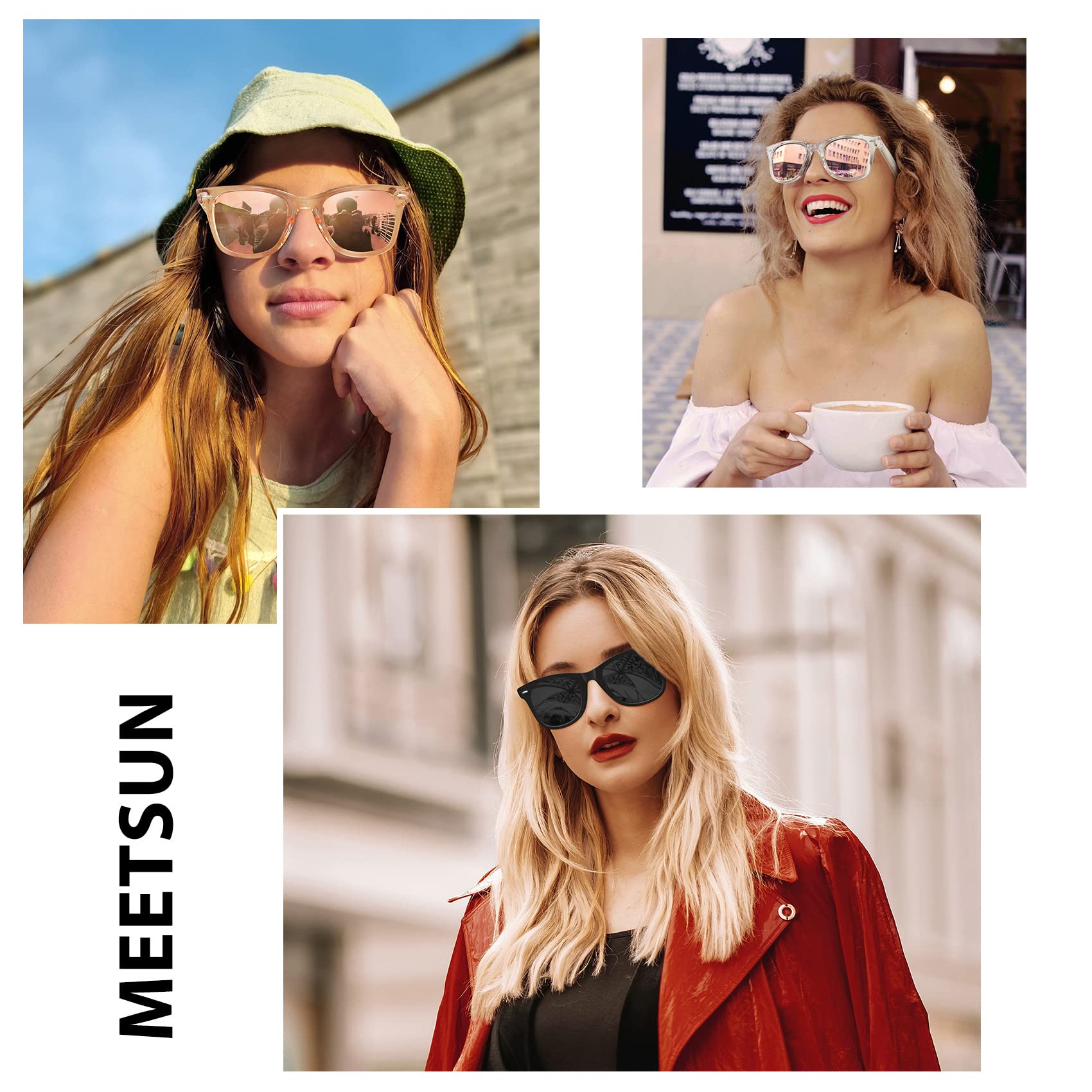 Foto 3 pulgar | Gafas De Sol Meetsun Retro Polarizadas Con Protección Uv400 (paquete De 3) - Venta Internacional.