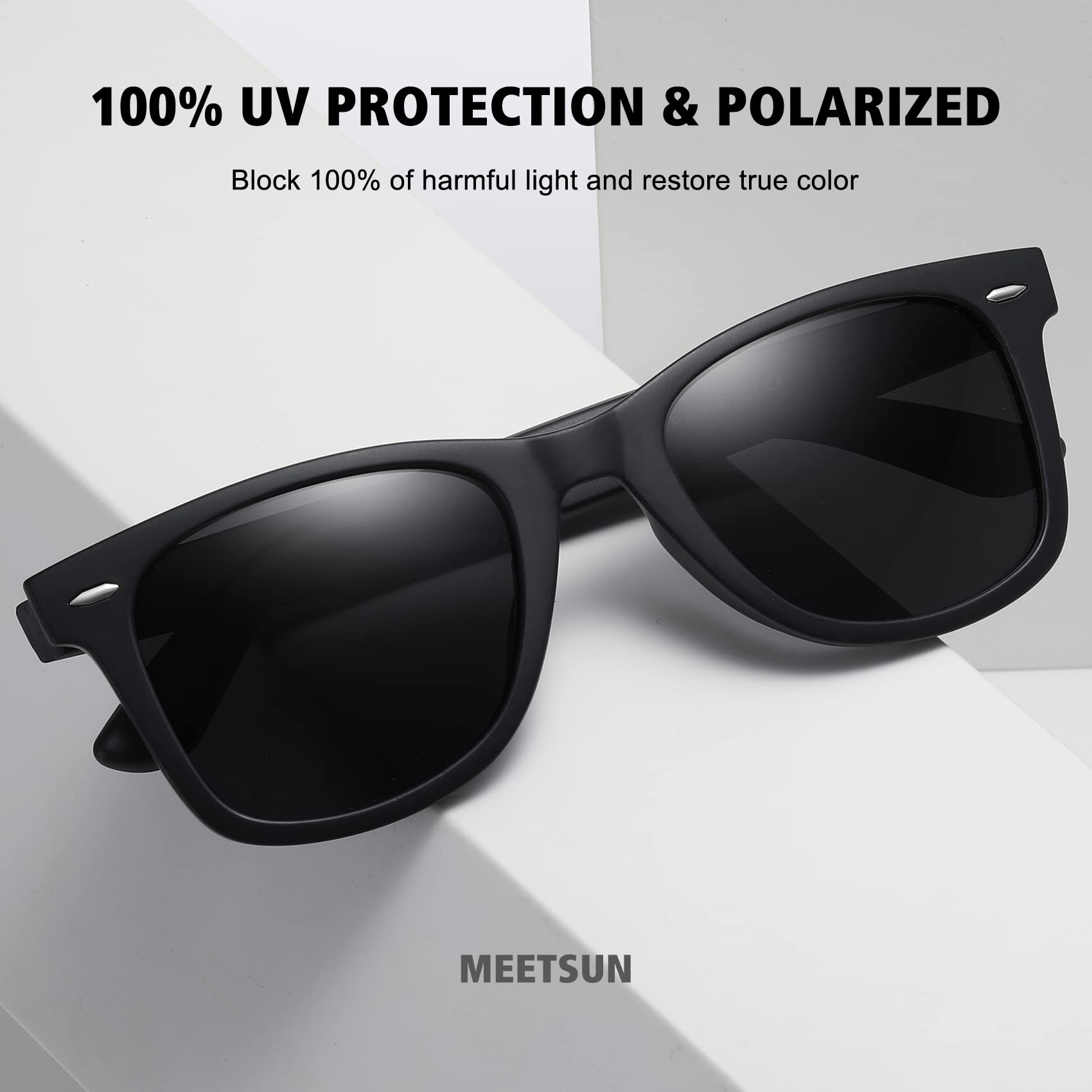 Foto 4 pulgar | Gafas De Sol Meetsun Retro Polarizadas Con Protección Uv400 (paquete De 3) - Venta Internacional.