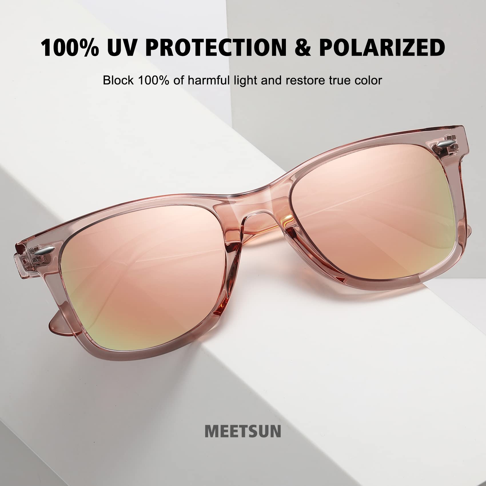 Foto 5 pulgar | Gafas De Sol Meetsun Retro Polarizadas Con Protección Uv400 (paquete De 3) - Venta Internacional.