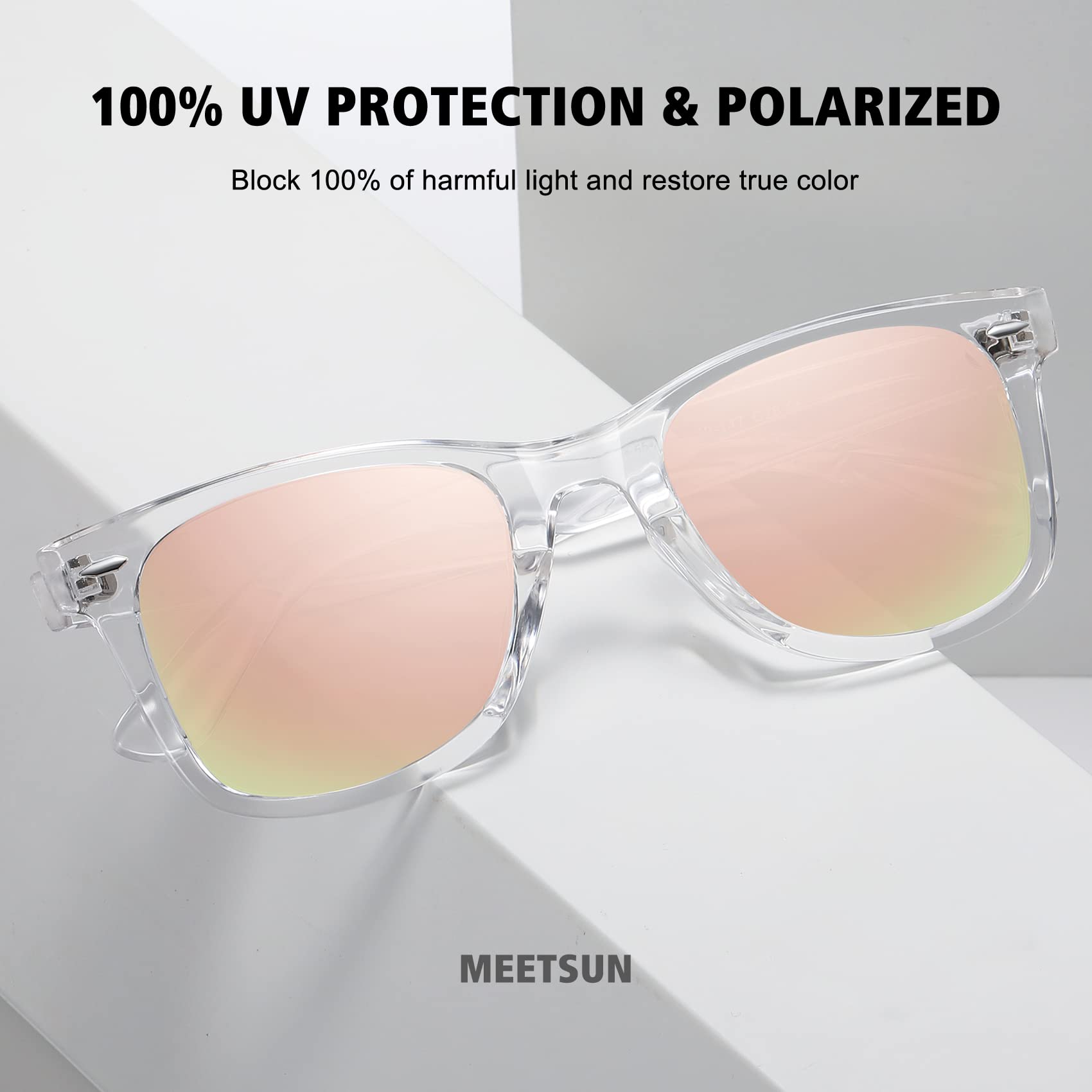 Foto 6 pulgar | Gafas De Sol Meetsun Retro Polarizadas Con Protección Uv400 (paquete De 3) - Venta Internacional.