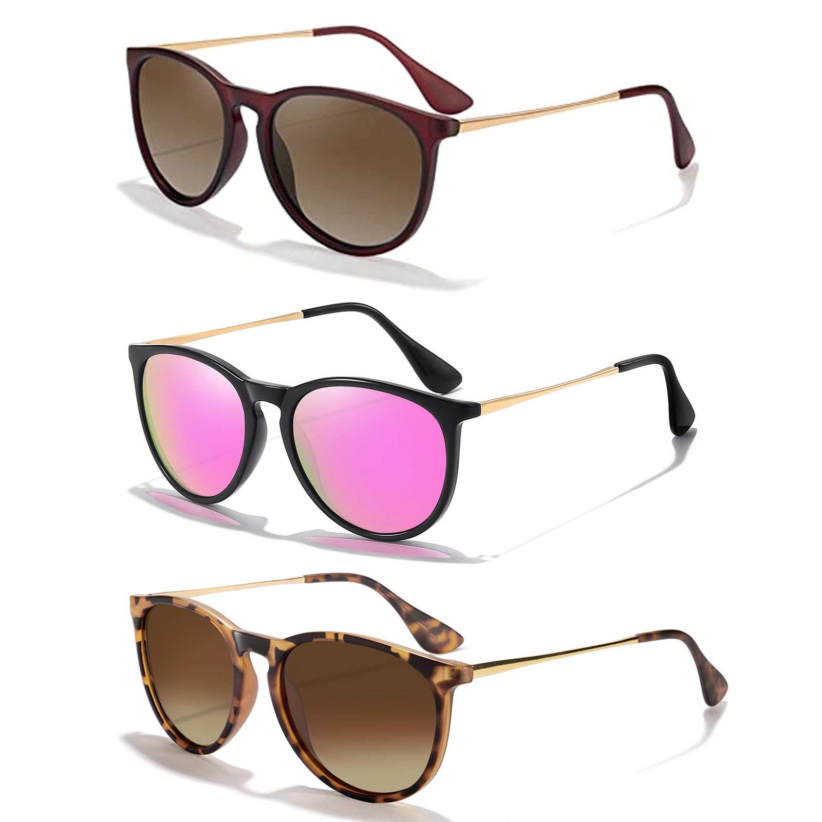 Foto 2 pulgar | Gafas De Sol Chbp Polarizadas Con Protección Uv400  Retro  Redondas - Venta Internacional.