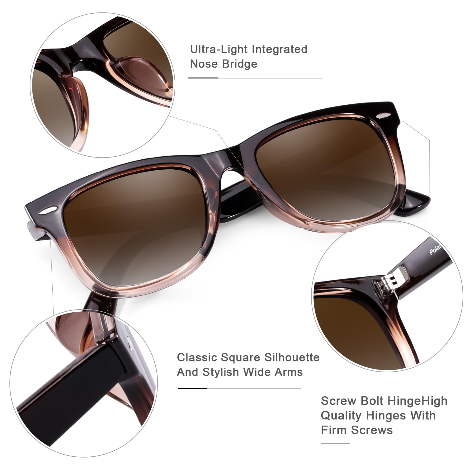 Foto 4 | Gafas De Sol Myiaur Classic Para Mujer Polarizadas Con Protección Uv400 - Venta Internacional.