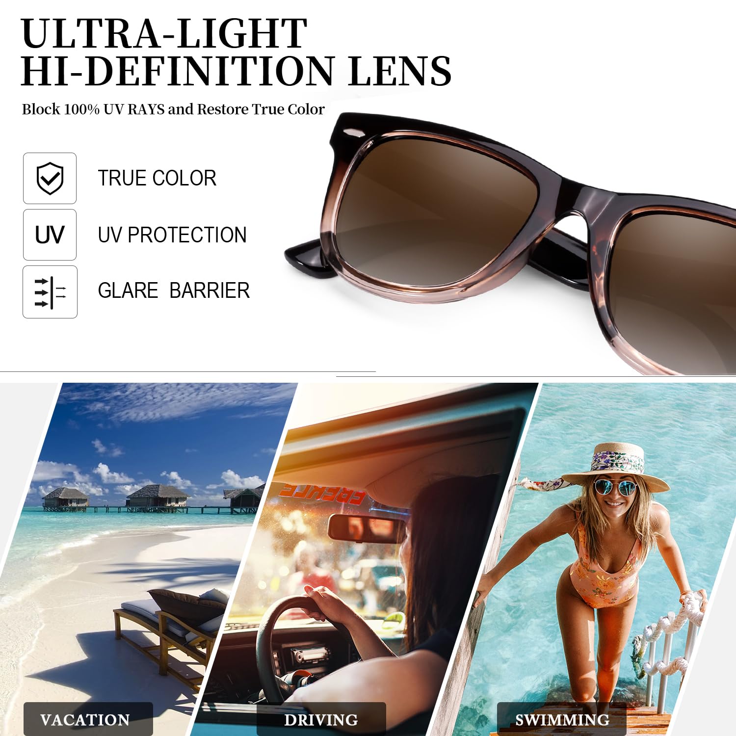 Foto 5 | Gafas De Sol Myiaur Classic Para Mujer Polarizadas Con Protección Uv400 - Venta Internacional.