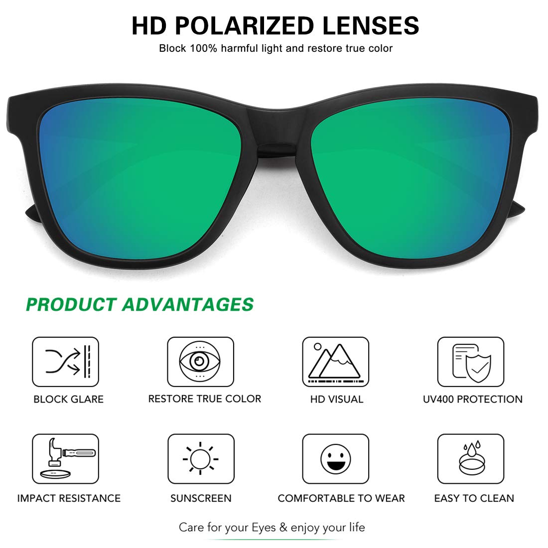 Foto 4 pulgar | Gafas De Sol Meetsun Classic Retro Designer Uv400 54mm - Venta Internacional.