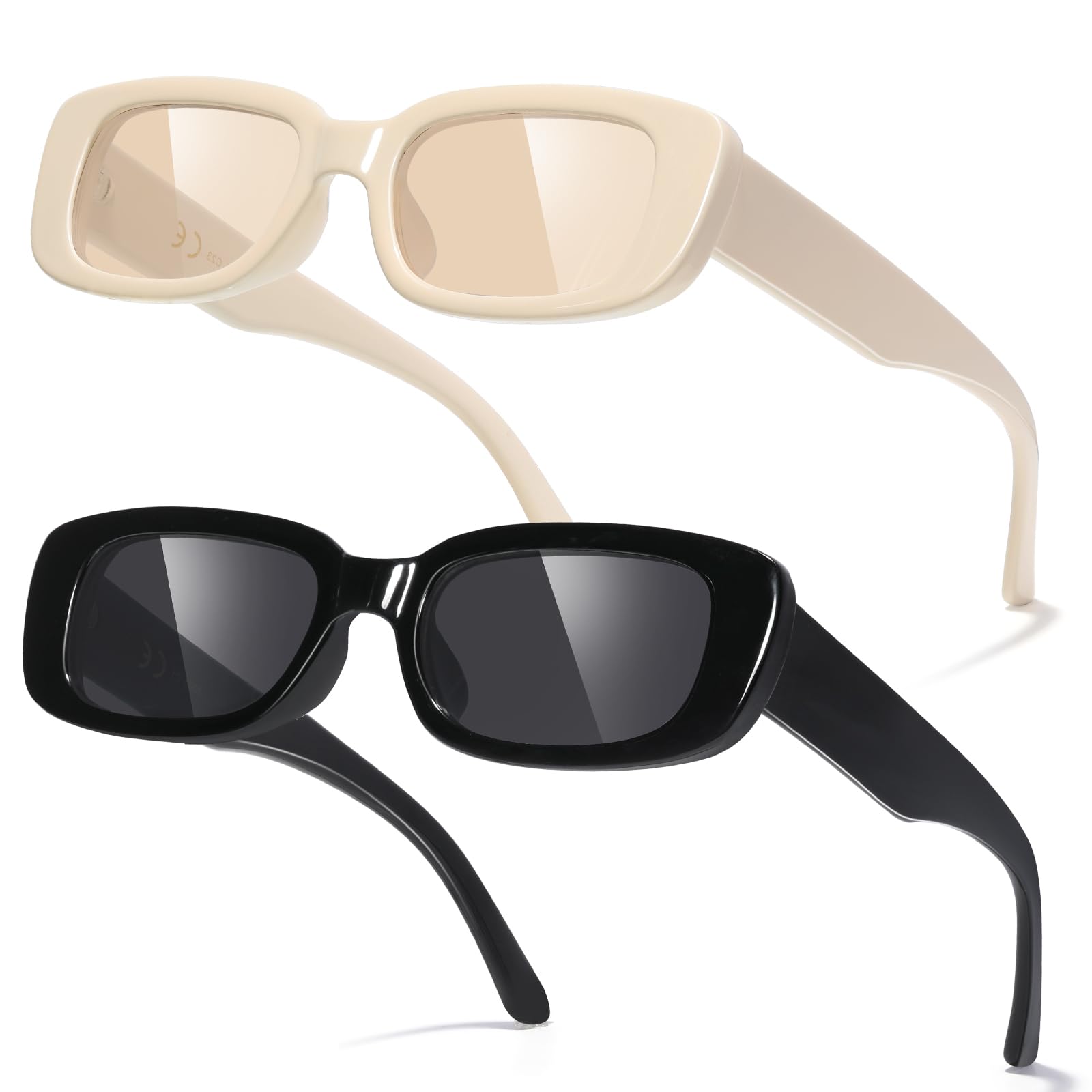 Foto 2 pulgar | Gafas De Sol Jaspin Y2k Rectangulares Uv400 Para Mujeres Y Hombres - Venta Internacional.
