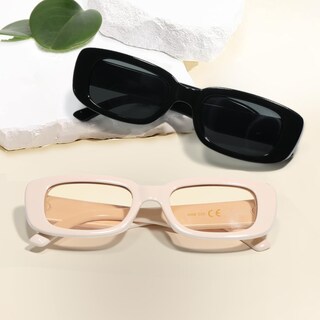 Foto 3 | Gafas De Sol Jaspin Y2k Rectangulares Uv400 Para Mujeres Y Hombres - Venta Internacional.