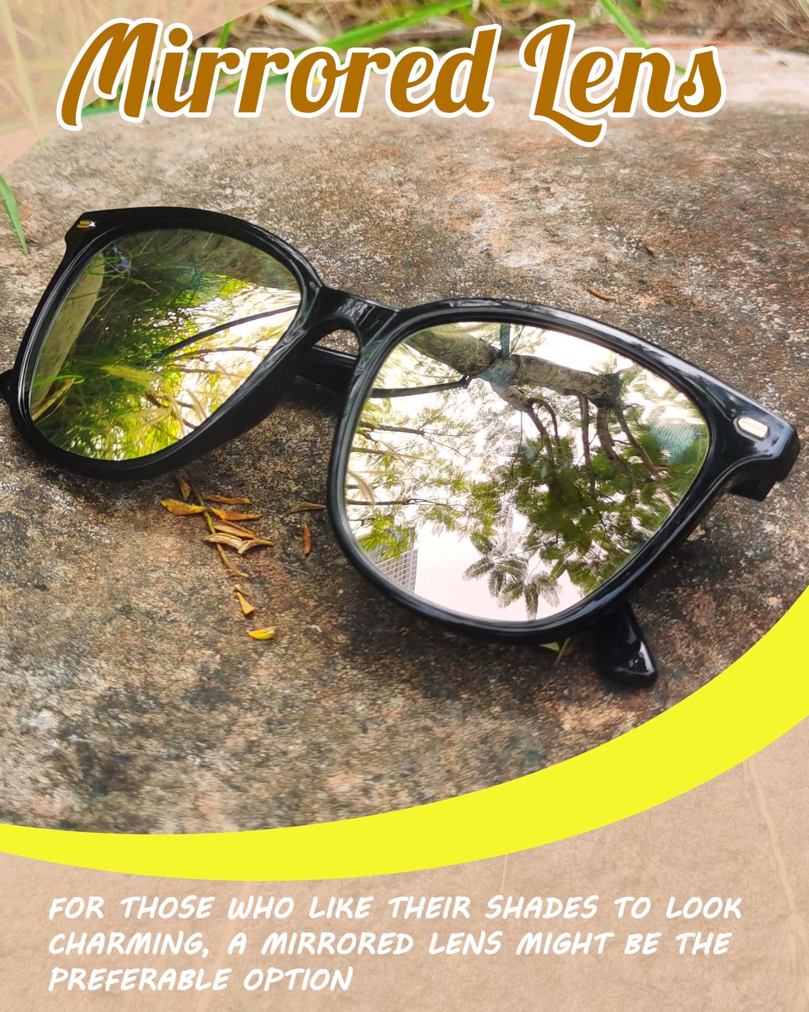 Foto 6 | Gafas De Sol Myiaur Polarizadas Cuadradas Con Espejo Para Mujer - Venta Internacional.