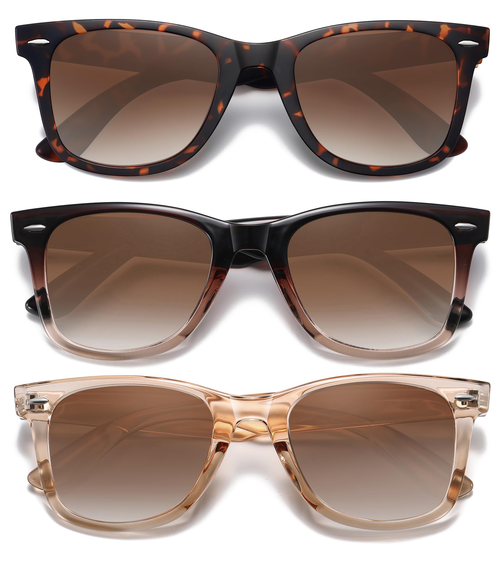 Foto 2 pulgar | Pack De 3 Gafas De Sol Meetsun Retro Polarizadas Para Mujer Y Hombre - Venta Internacional.