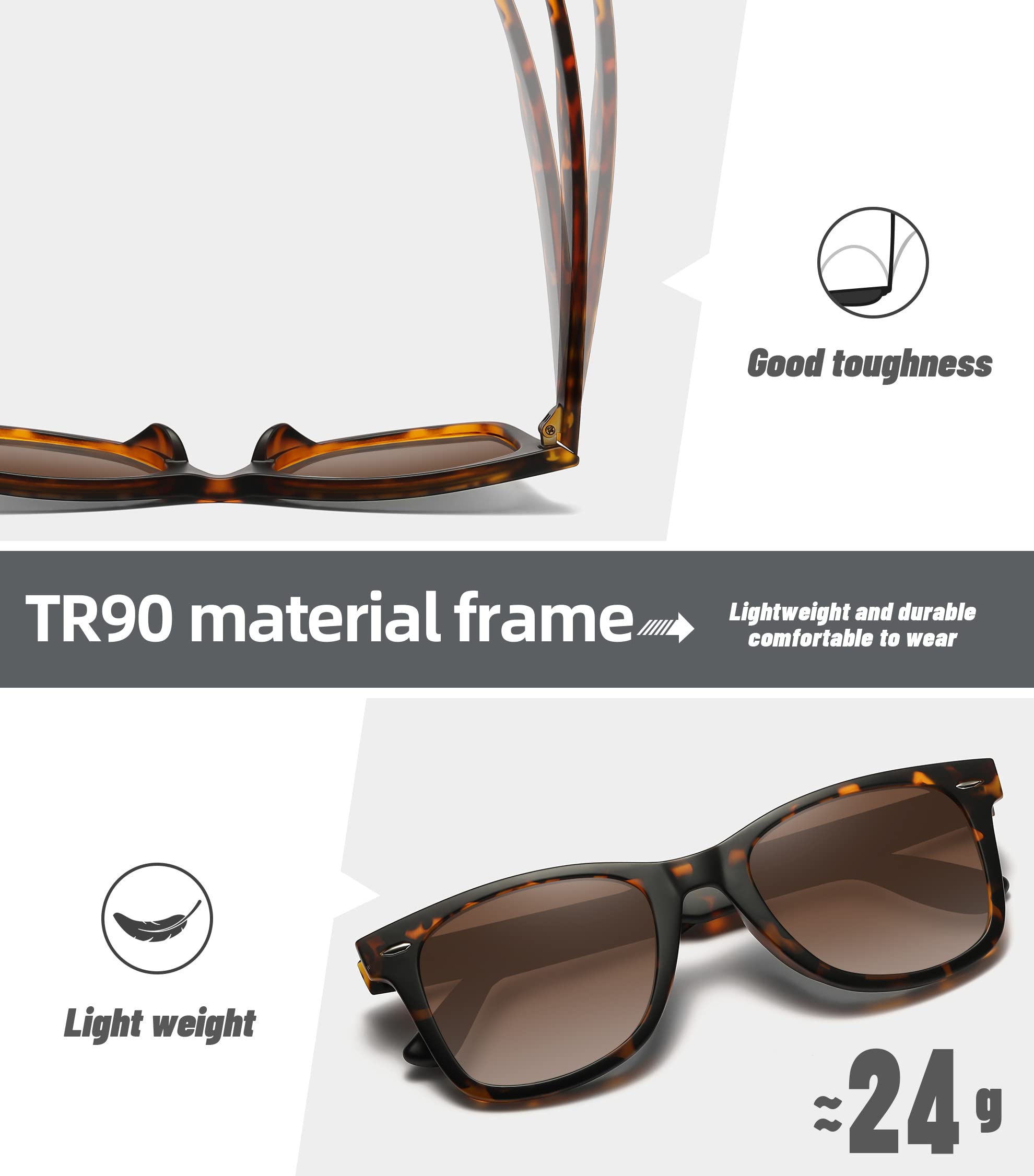 Foto 8 pulgar | Pack De 3 Gafas De Sol Meetsun Retro Polarizadas Para Mujer Y Hombre - Venta Internacional.