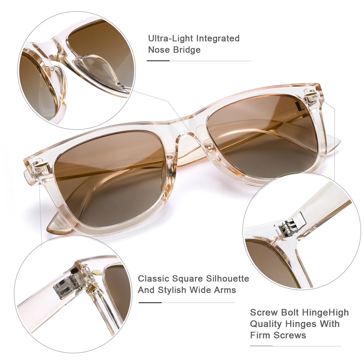 Foto 4 pulgar | Gafas De Sol Myiaur Classic Para Mujer Polarizadas Con Protección Uv400 - Venta Internacional.