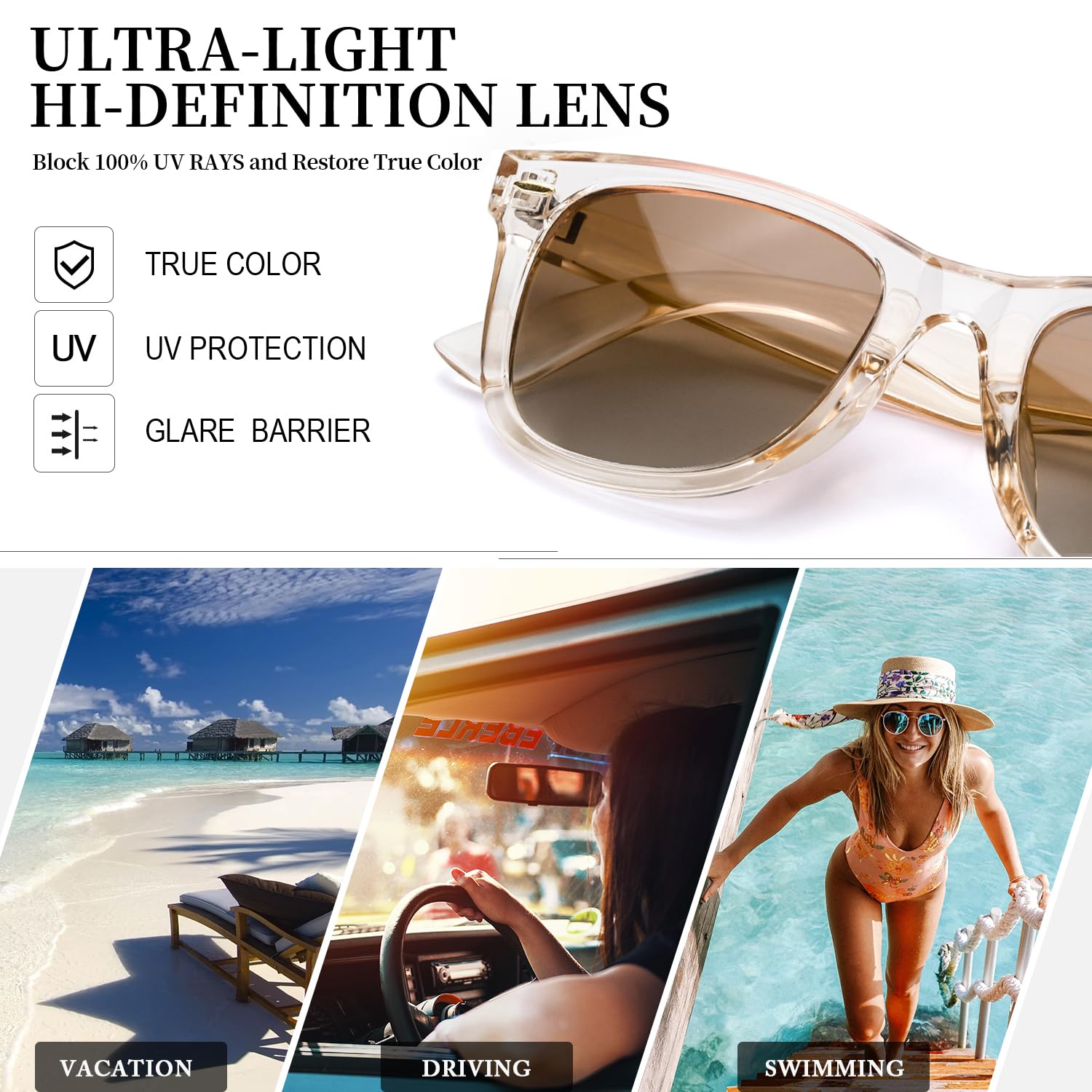 Foto 6 pulgar | Gafas De Sol Myiaur Classic Para Mujer Polarizadas Con Protección Uv400 - Venta Internacional.