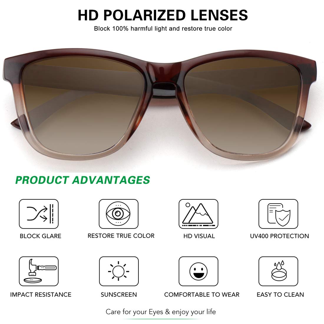 Foto 4 pulgar | Gafas De Sol Meetsun Classic Retro Designer Polarizadas 54 Mm - Venta Internacional.