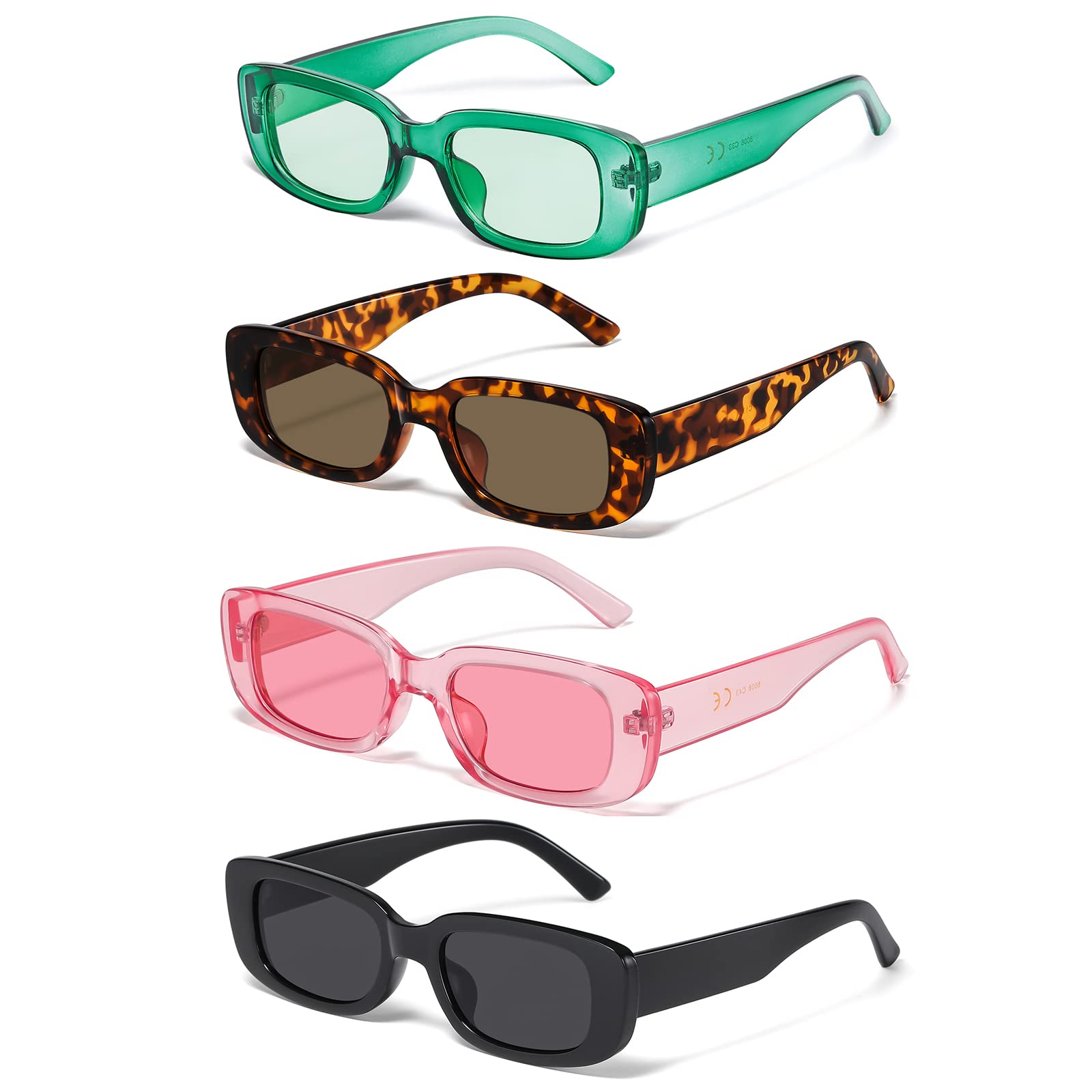 Foto 1 | Gafas De Sol Jaspin Y2k Rectangulares Uv400 Para Mujeres Y Hombres - Venta Internacional.